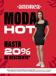 Vista previa de Andrea - Catálogo Moda Hot, nuevo folleto de la tienda, válido en México a partir del 27.07.2025
