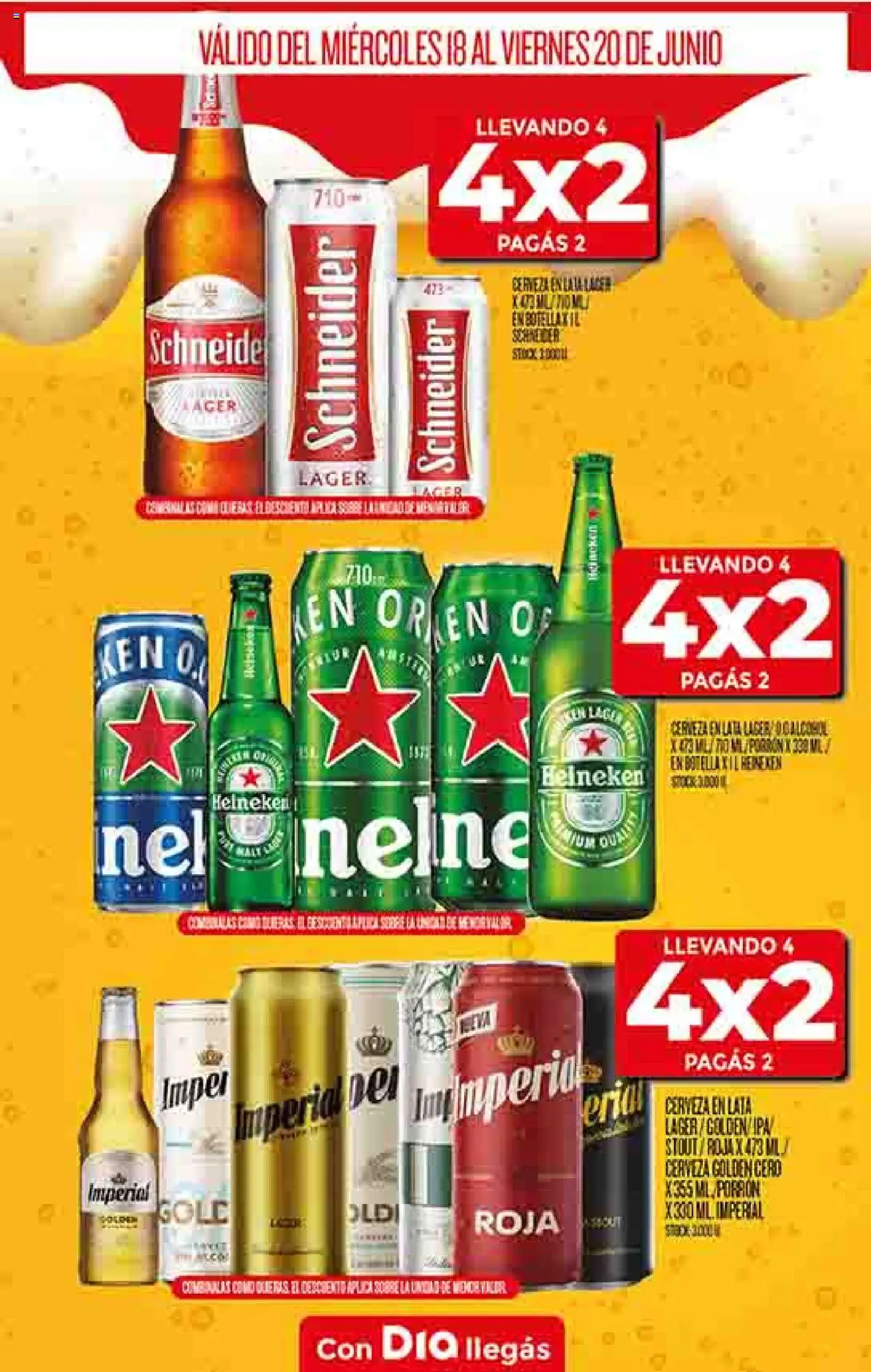 Supermercado DIA Ofertas │ válido desde el 18.06.2025 | Página: 17 | Productos: Botella, Sobre, Cerveza