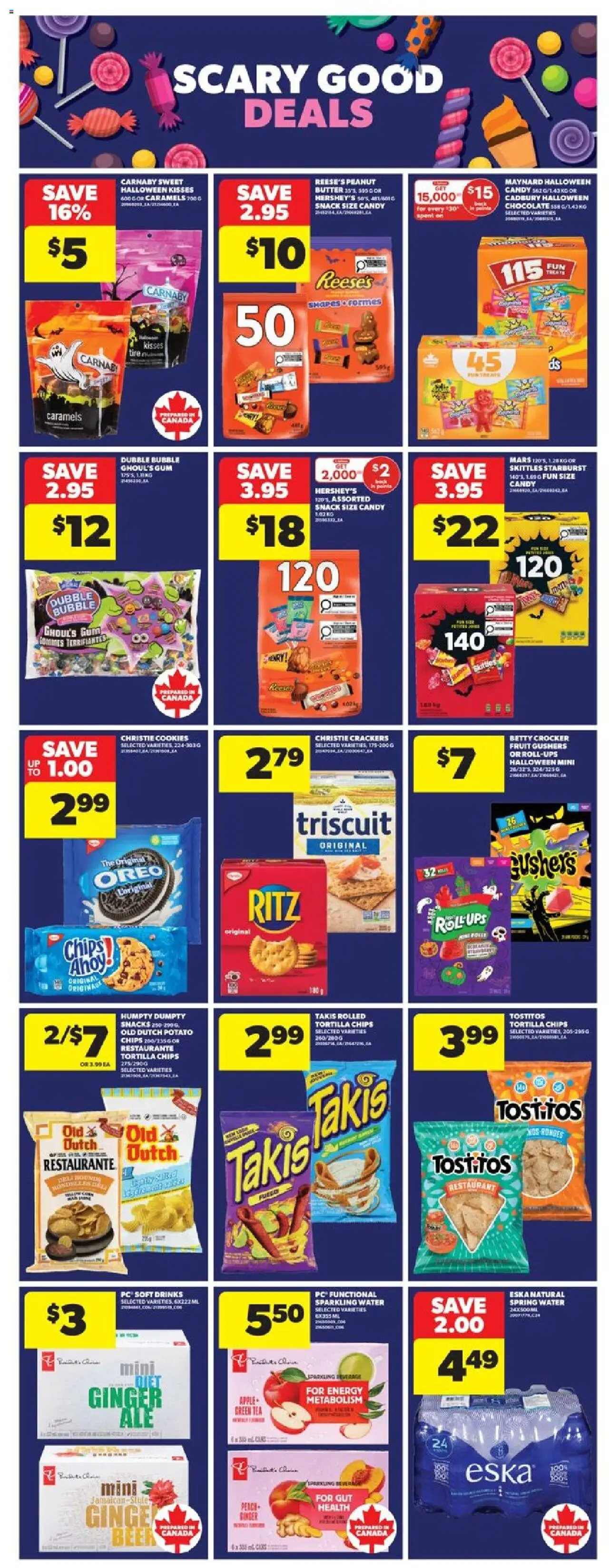 Real Canadian Superstore flyer valid from 09.10.2025 | Page: 22 | Products: Tea, Chips, PC, Chocolate