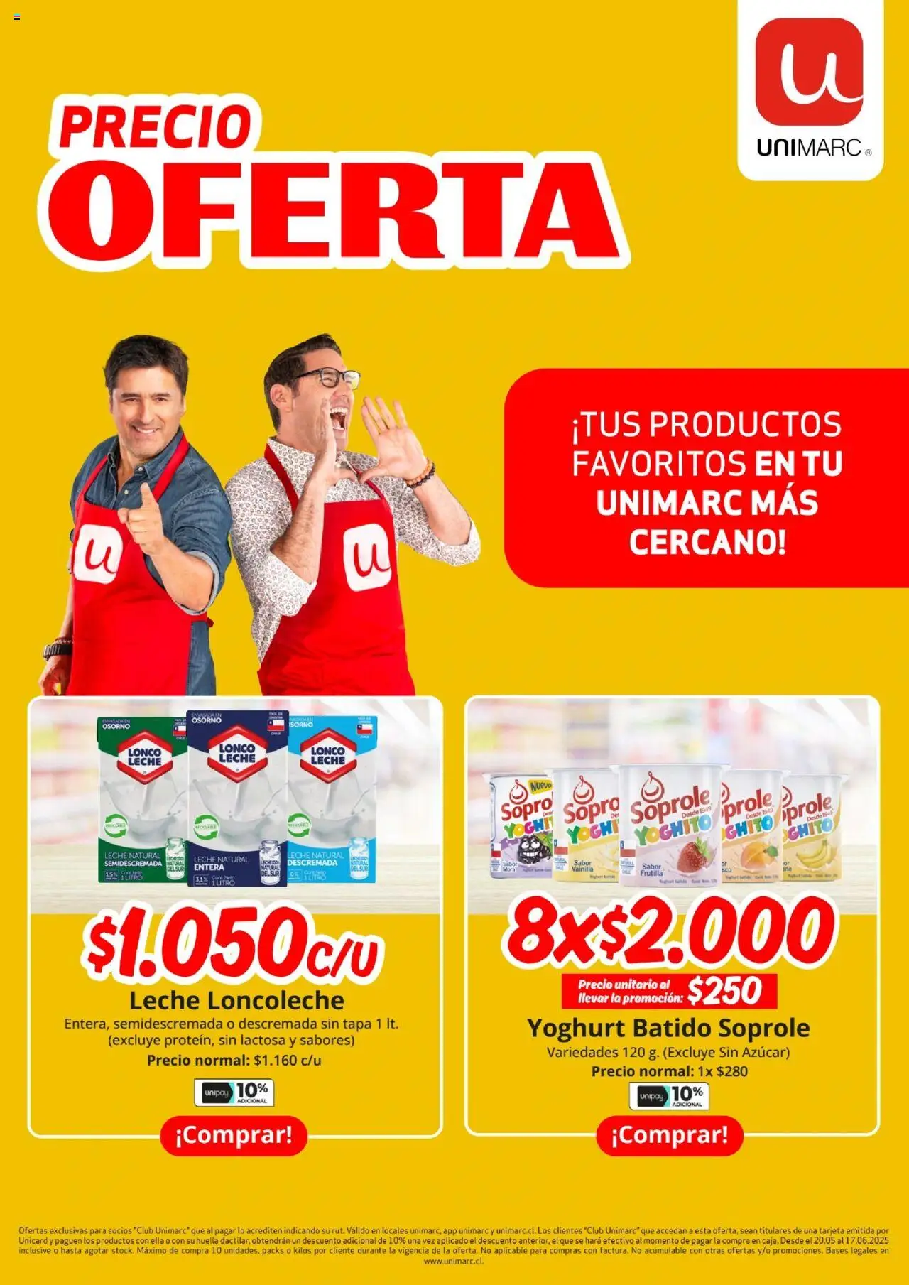 Unimarc Ofertas │ válido desde el 30.05.2025 | Página: 1 | Productos: Leche, Frutilla, Azucar