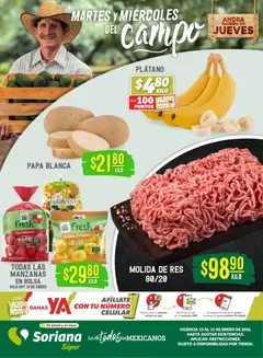 Vista previa de Soriana - Martes y Miércoles del Campo Súper: Juárez, nuevo folleto de la tienda, válido en México a partir del 13.01.2026