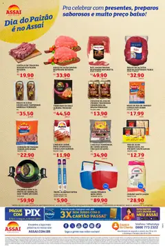 Assaí Atacadista Folheto - válido de 09.08.2025 | Página: 2 | Produtos: Acém, Alcatra, Base, Telefone