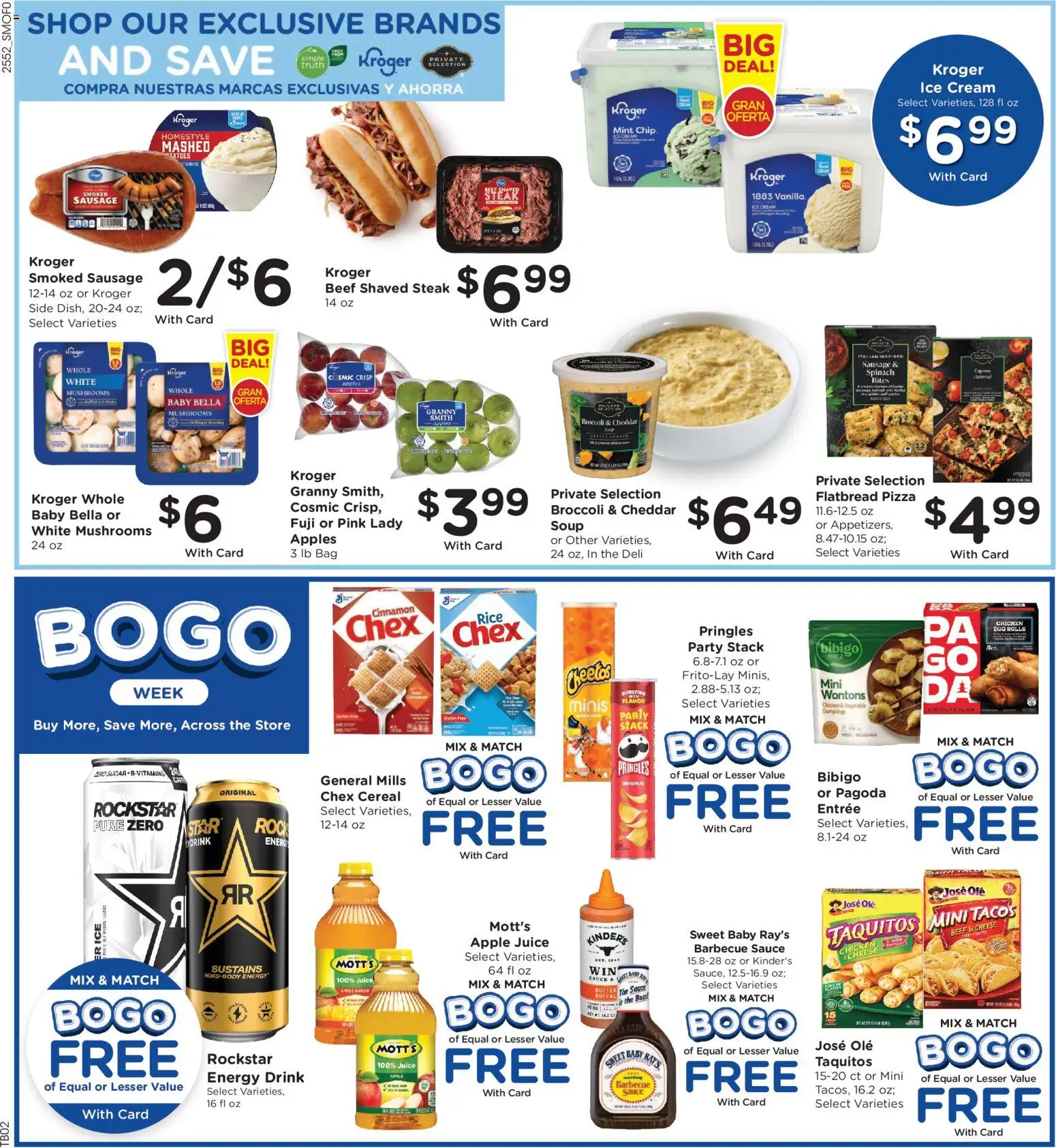 Smith's Weekly Ad - valid from 28.01.2026 | Page: 4 | Products: Mushrooms, Cheese, Sauce, Bag