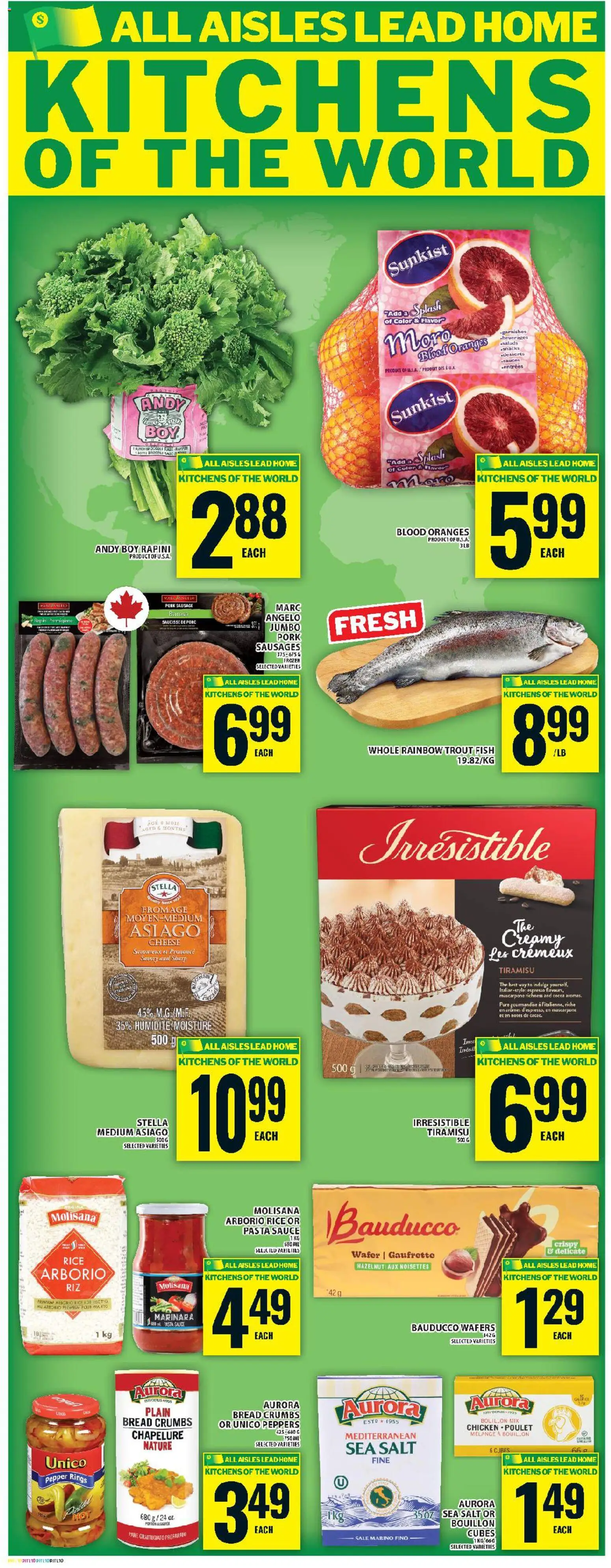 Food Basics flyer valid from 22.01.2026 | Page: 16 | Products: Fish, Pasta, Bread, Pork