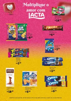 Bistek Supermercados ofertas Mondelez  - Pré-Visualização do folheto da loja Bistek Supermercados, válido de 25.03.2026 | Página: 2 | Produtos: Cebola, Biscoito, Parmesão, Creme