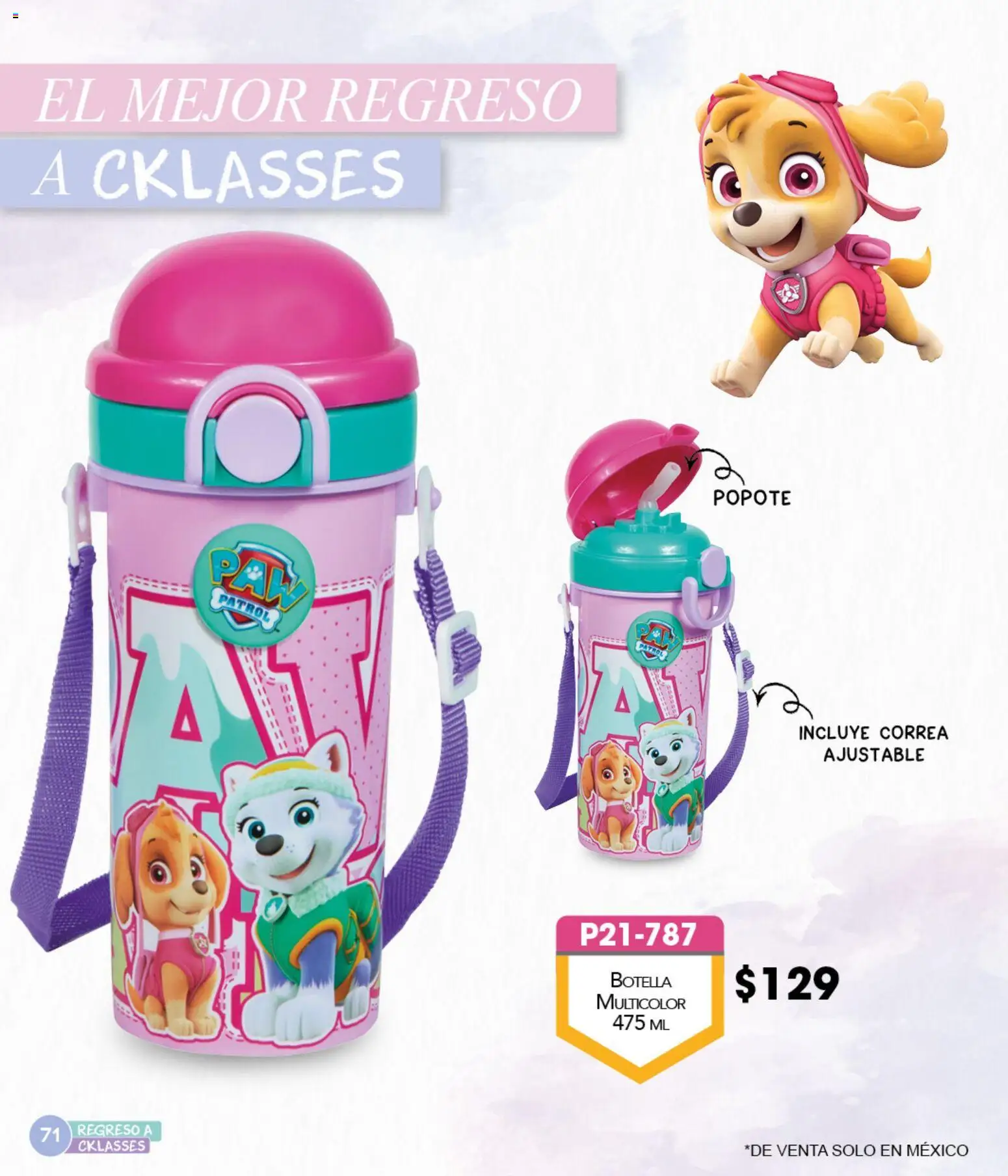 Nuevas ofertas de Cklass válidas en toda la República Mexicana desde el 05.12.2025. ¡Encuentra las mejores ofertas en Cklass catálogo Especial Regreso a Clases! | Página: 72 | Productos: Botella