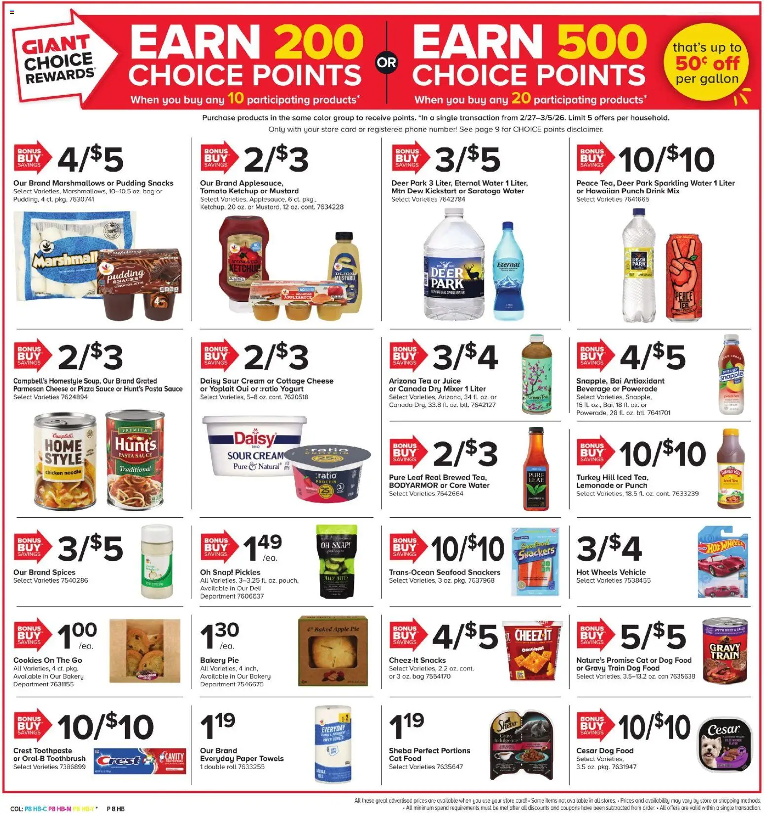 Giant Weekly Ad - valid from 27.02.2026 | Page: 6 | Products: Pizza, Juice, Cream, Water