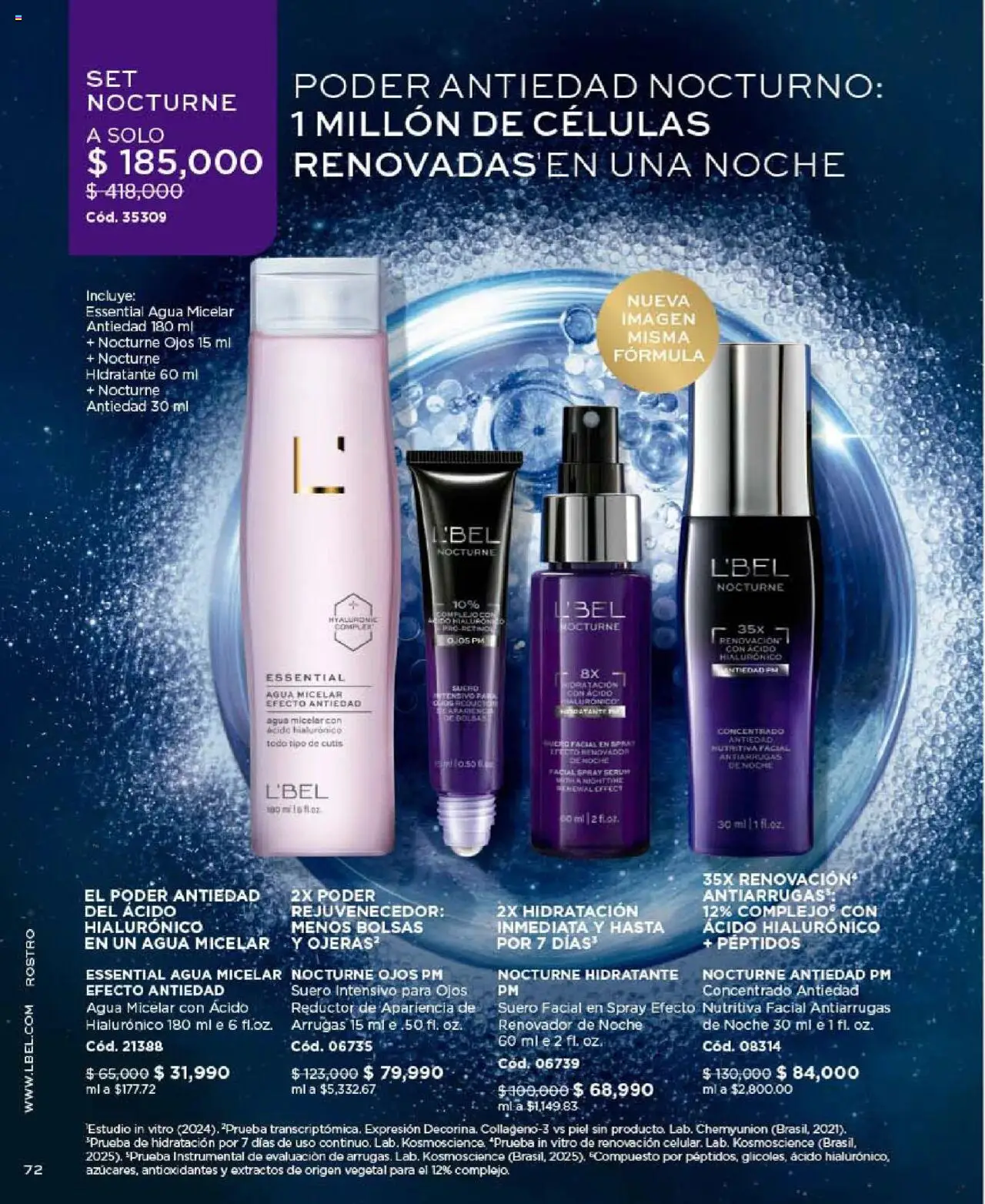 L'Bel revista - valida desde el 24.09.2025 | Página: 72 | Productos: Agua, Agua micelar