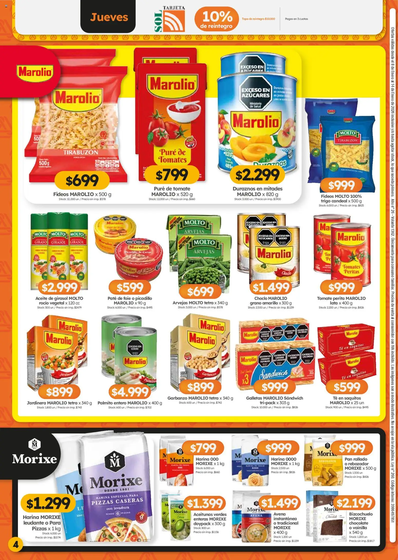 Cordiez ofertas │ válido desde el 08.01.2026 | Página: 4 | Productos: Aceite, Aceitunas, Tomate, Pan