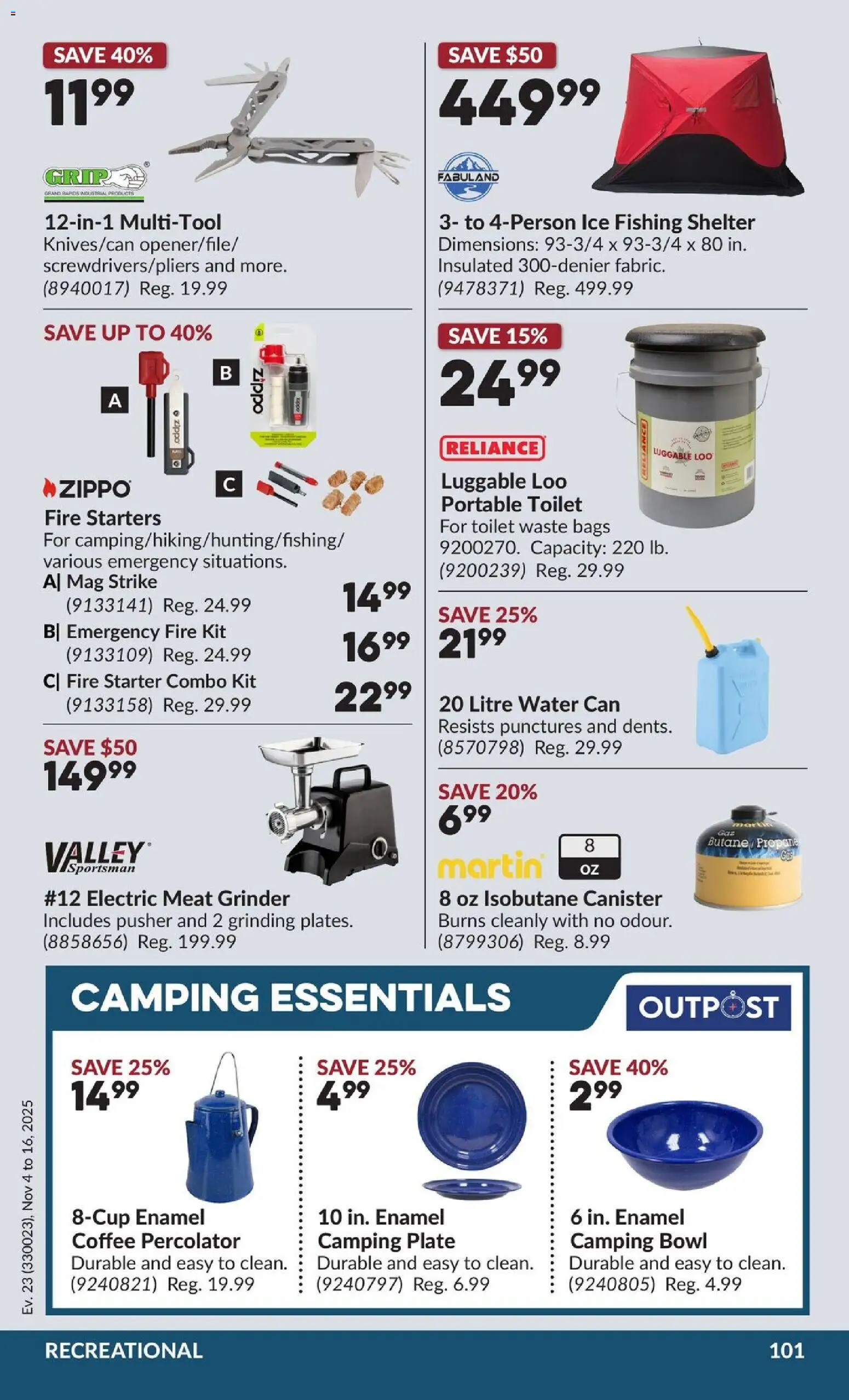 Princess Auto flyer valid from 04.11.2025 | Page: 108 | Products: Grinder, Coffee