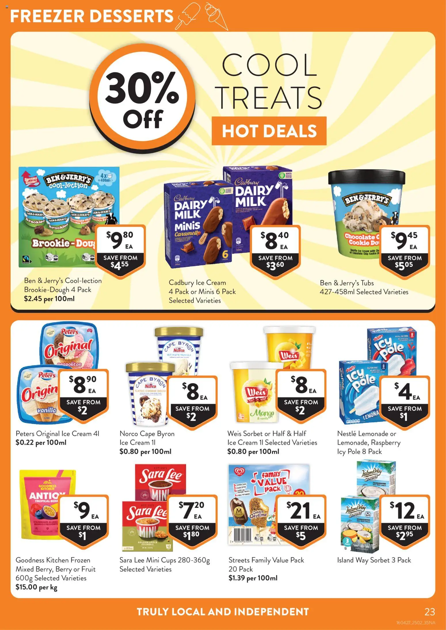 Foodworks catalogue - valid from 25.02.2026 | Page: 23 | Products: Dairy, Chocolate, Freezer, Iron