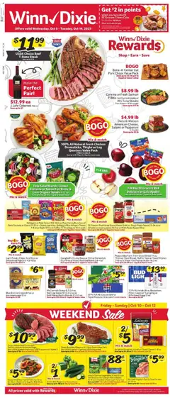 Preview of Winn Dixie weekly ads valid from 08.10.2025