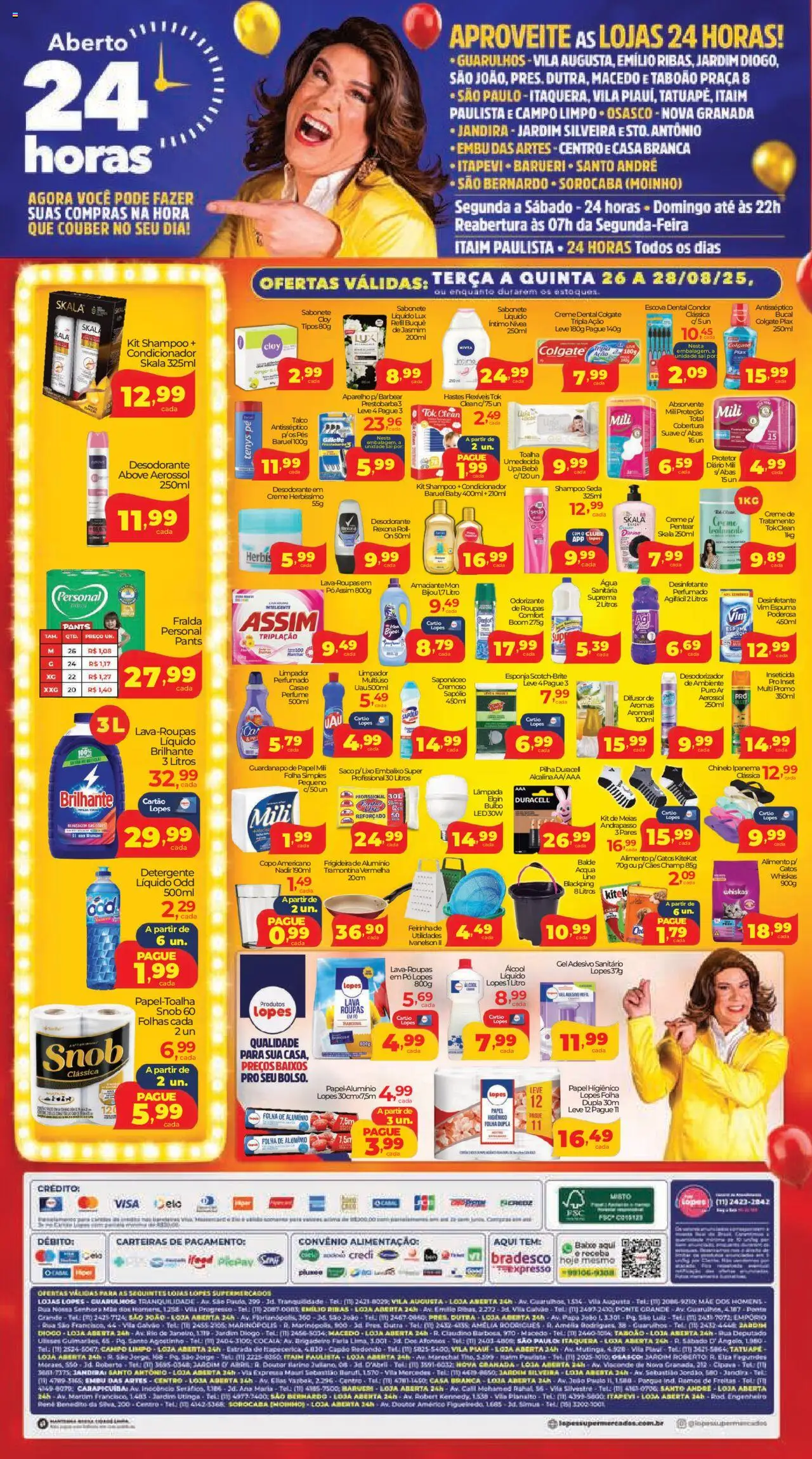 Lopes Supermercados Folheto - válido de 26.08.2025 | Página: 4 | Produtos: Difusor, Pó, Detergente, Inseticida