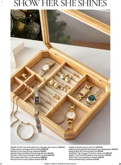 Preview of Myer Christmas Gift Guide - valid from 03.11.2025 | Page: 40 | Products: Chain, Earrings, Jewellery, Wood