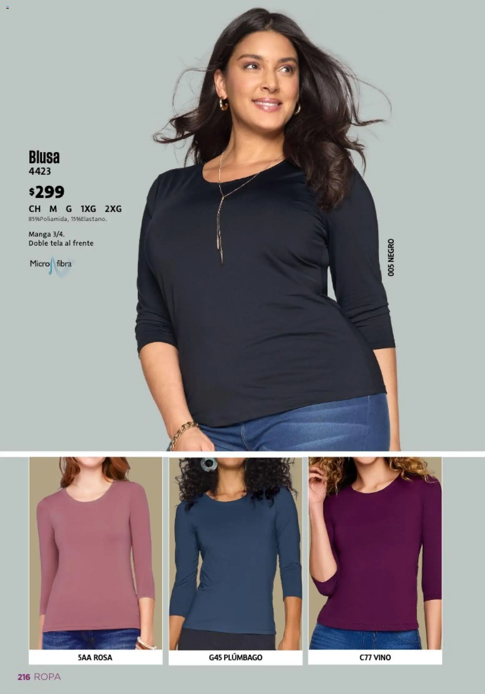 Nuevas ofertas de Ilusión válidas en toda la República Mexicana desde el 01.02.2026. ¡Encuentra las mejores ofertas en Ilusión catálogo Primavera! | Página: 218 | Productos: Blusa, Manga, Ropa, Vino