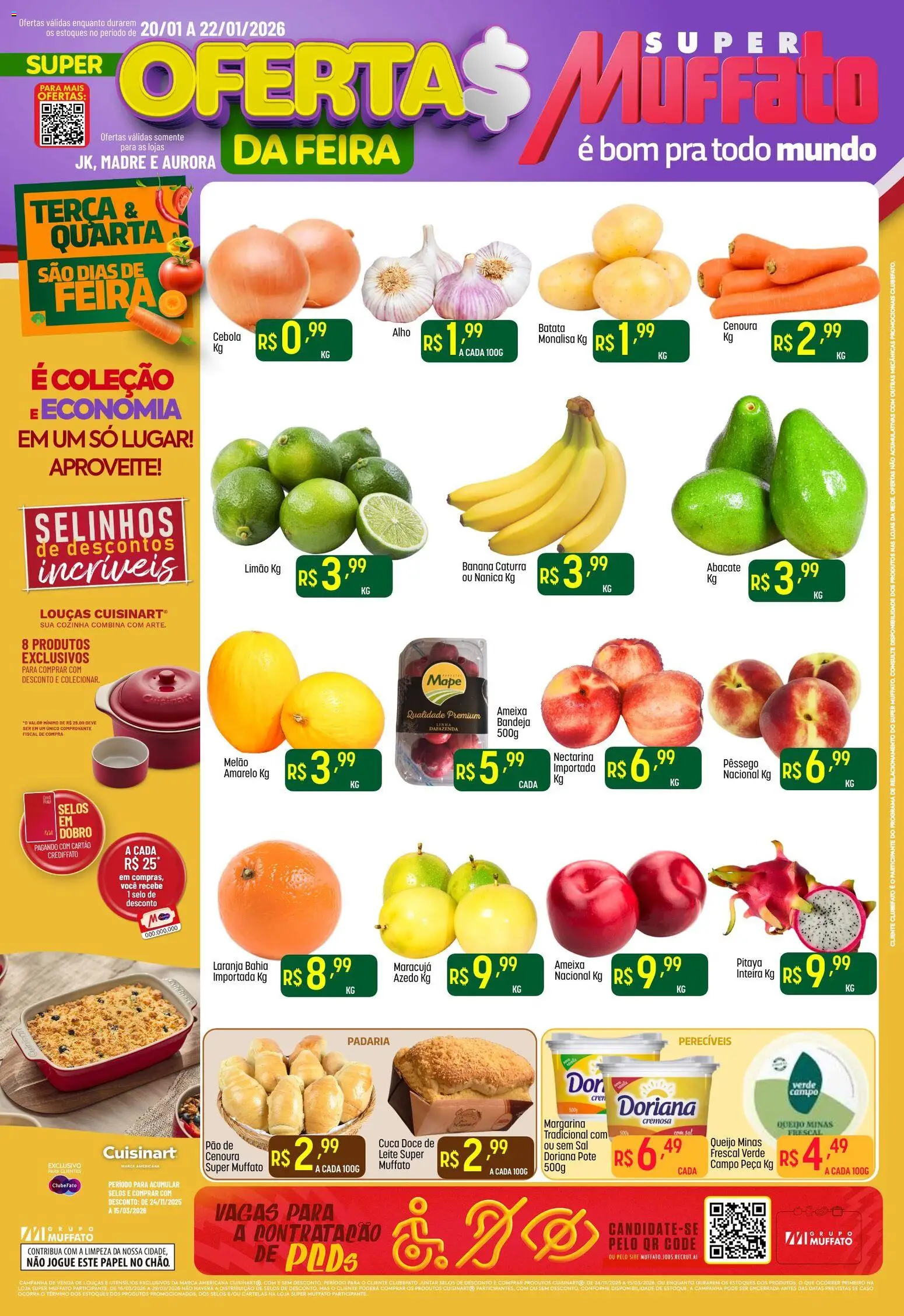 Super Muffato Folheto - válido de 20.01.2026 | Página: 1 | Produtos: Cebola, Doriana, Leite, Batata