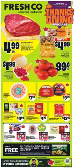 Preview of FreshCo weekly flyer / circulaire from shop FreshCo valid from 09.10.2025