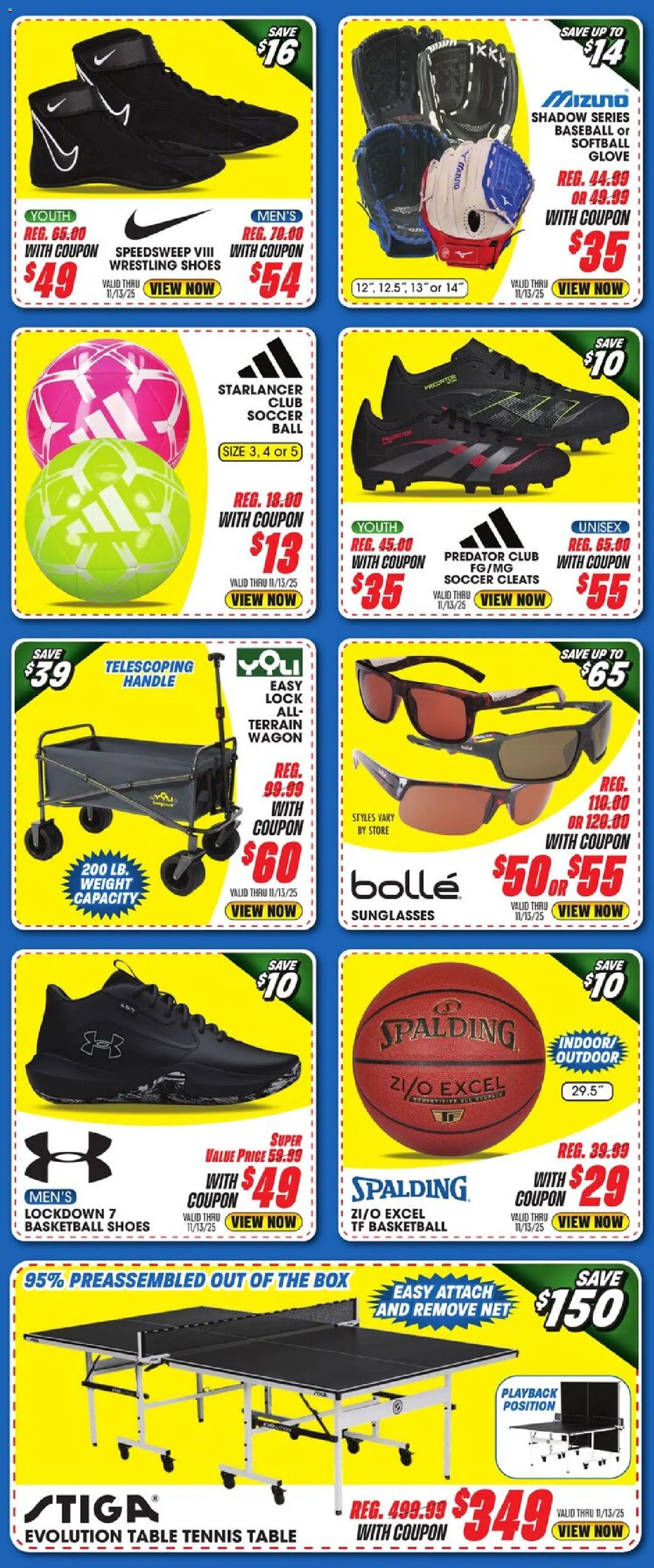 Big 5 Sporting Goods Weekly Ad - valid from 07.11.2025 | Page: 4 | Products: Table, Box, Weight