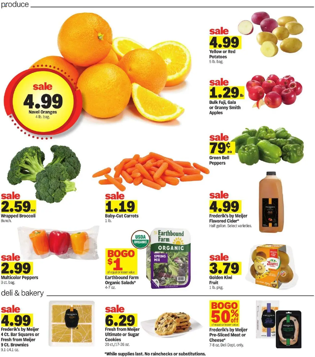 Meijer Weekly Ad - valid from 22.10.2025 | Page: 6 | Products: Bakery, Peppers, Cookies, Potatoes