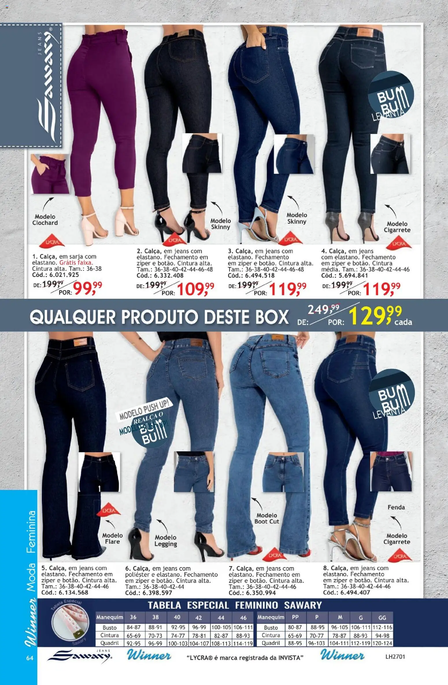 Quatro Estações Folheto - válido de 01.04.2026 | Página: 64 | Produtos: Jeans