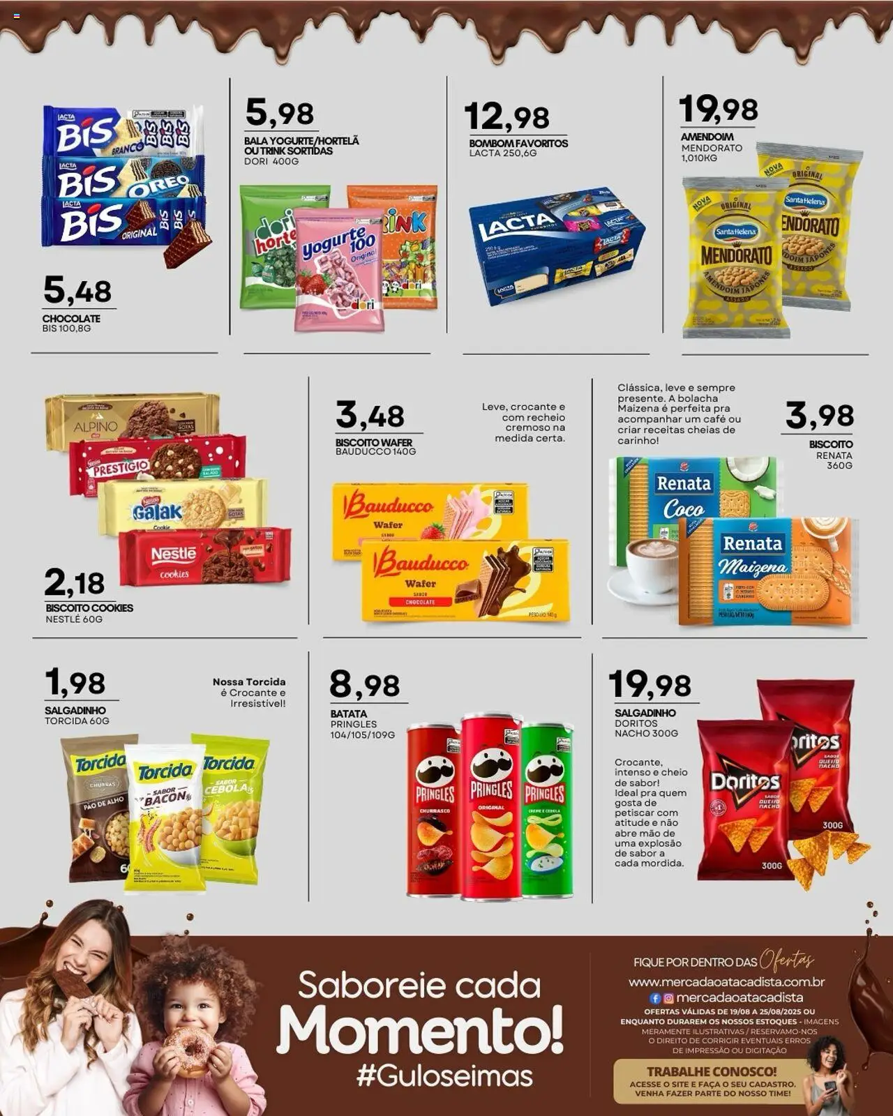 Mercadão Atacadista Folheto - válido de 19.08.2025 | Página: 9 | Produtos: Alho, Creme, Batata, Cookies