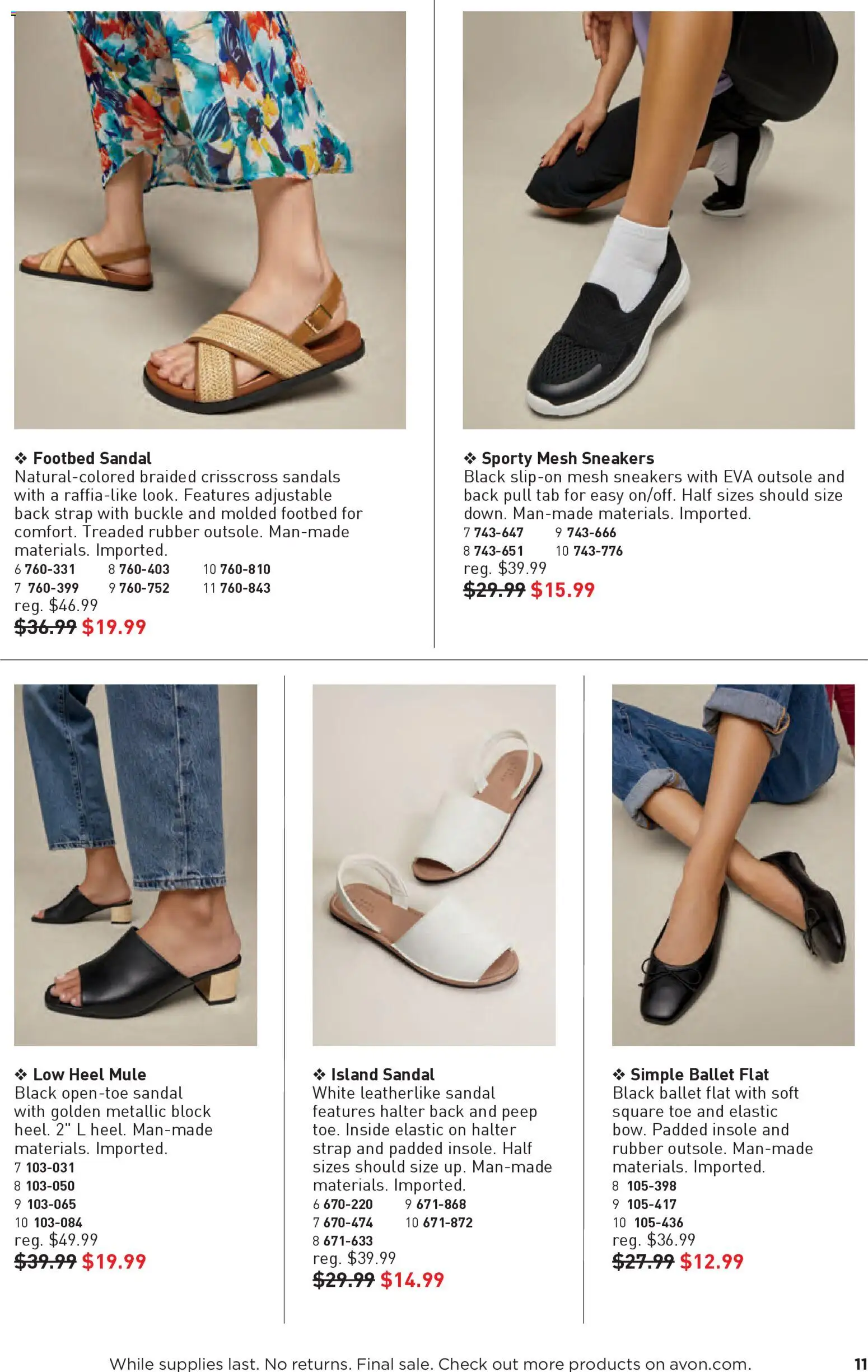 Avon Good Buys Flyer - valid from 31.12.2025 | Page: 11 | Products: Sneakers, Sandals