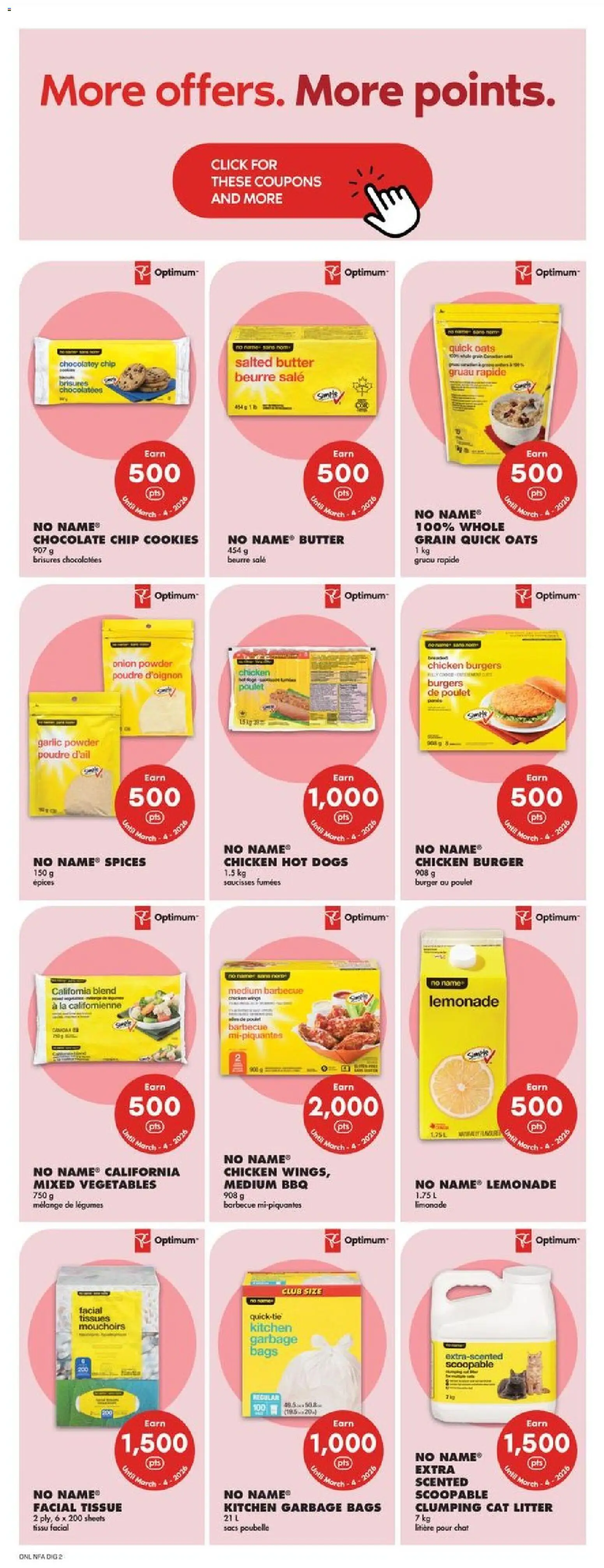No Frills flyer valid from 12.02.2026 | Page: 10 | Products: Cookies, Powder, Chocolate, Chicken