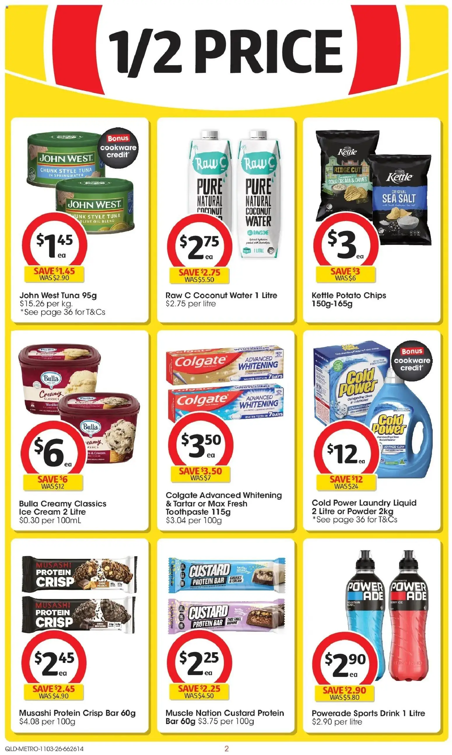 Coles catalogue - valid from 11.03.2026 | Page: 2 | Products: Oil, Sour cream, Salt, Tuna