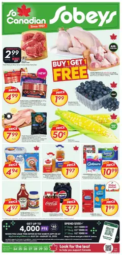 Preview of Sobeys weekly flyer / circulaire from shop Sobeys valid from 24.07.2025