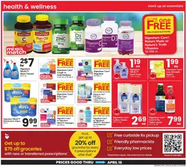 Preview of Acme weekly ads valid from 20.03.2026 | Page: 27 | Products: Fish Oil, Zinc, Shampoo, Milk