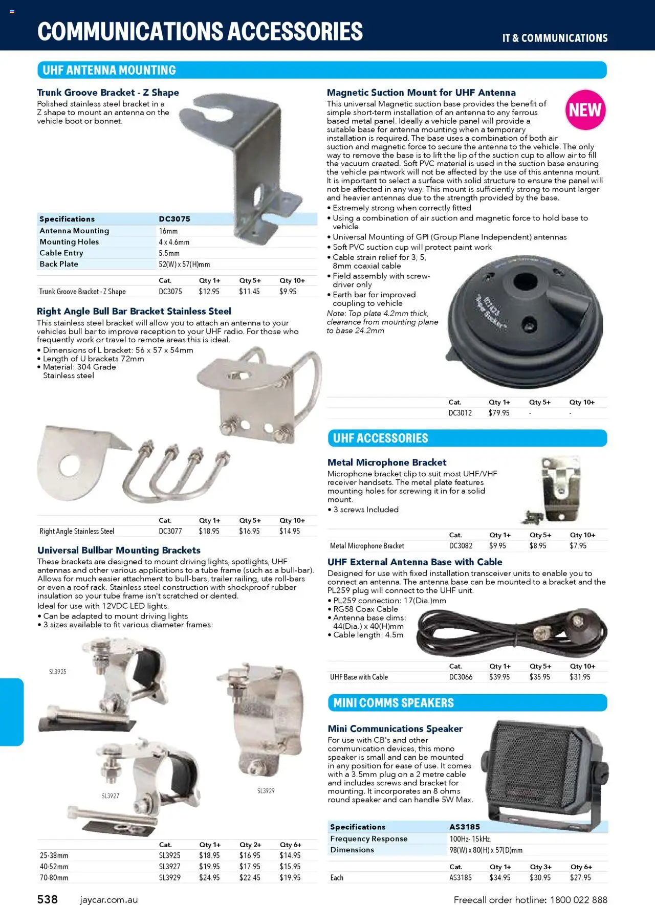 Jaycar catalogue - valid from 09.07.2025 | Page: 538 | Products: Accessories, Antenna, Clip, Cable
