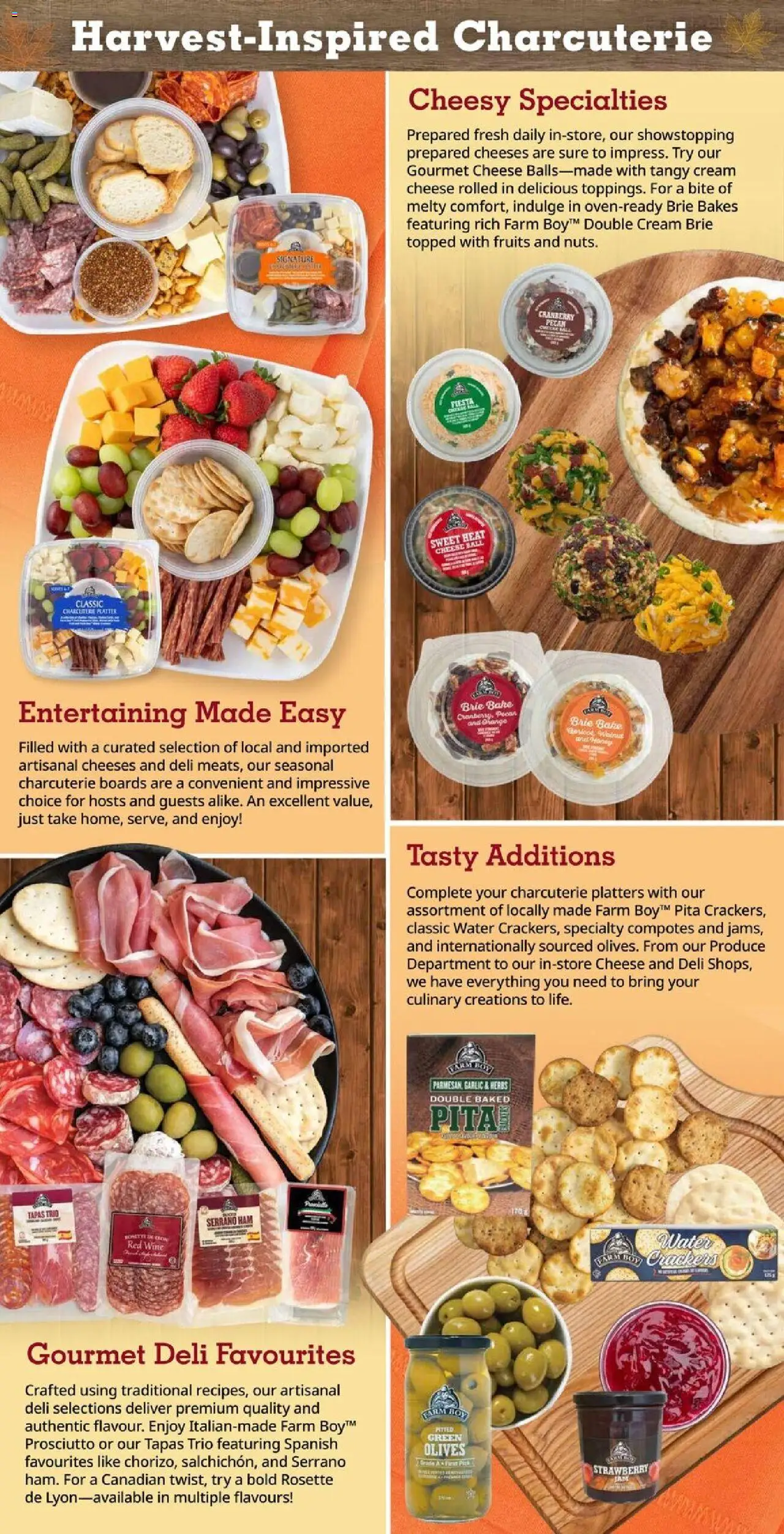 Farm Boy flyer valid from 09.10.2025 | Page: 6 | Products: Cream, Cheese, Ham, Wine