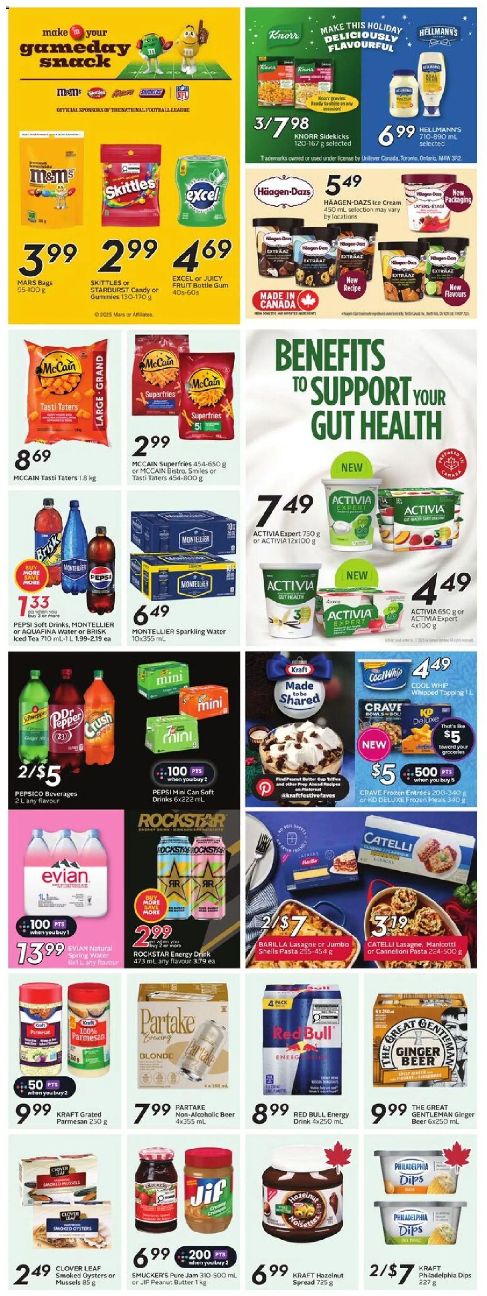 Sobeys flyer valid from 27.11.2025 | Page: 26 | Products: Pasta, Ice cream, Butter, Beer
