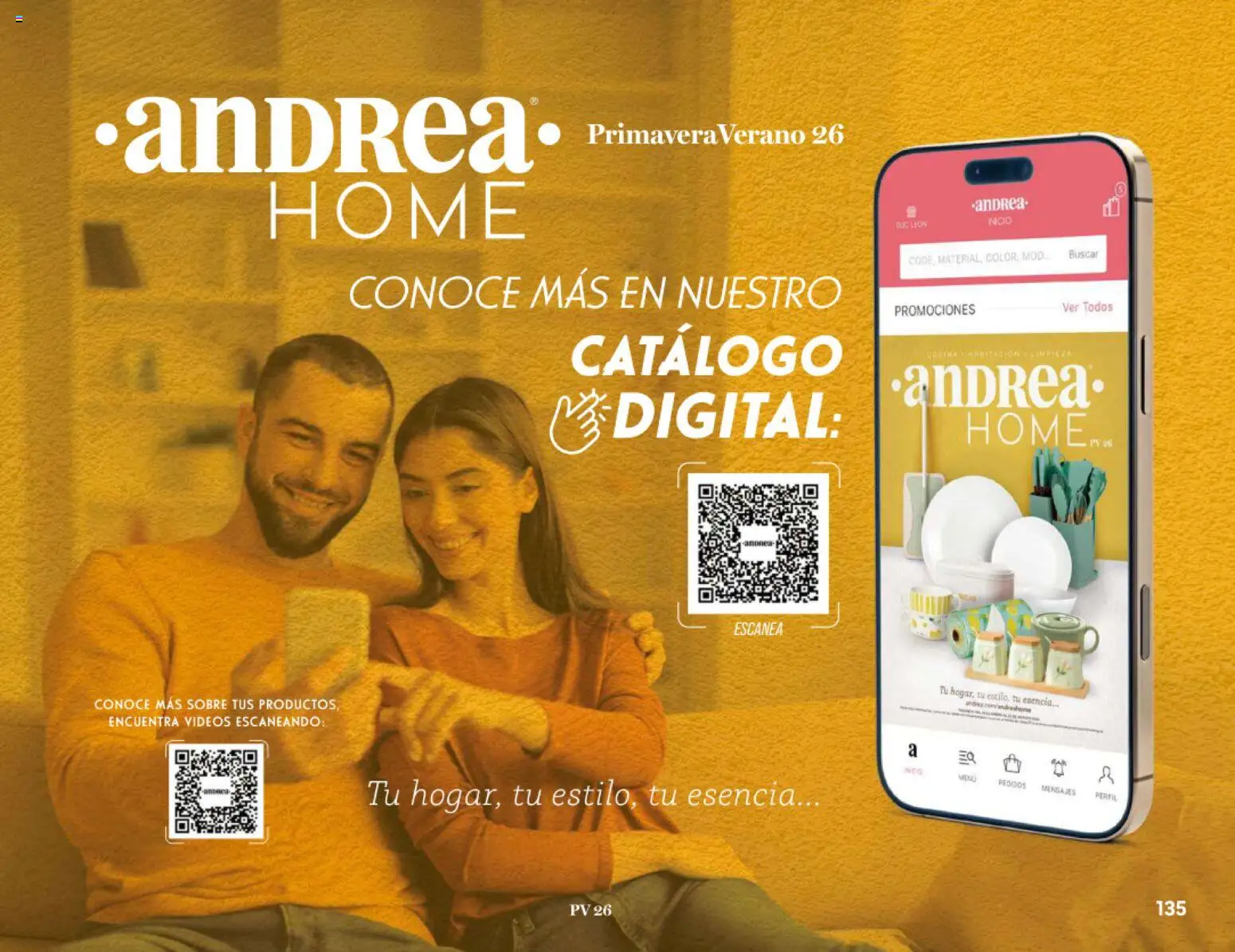 Nuevas ofertas de Andrea válidas en toda la República Mexicana desde el 25.01.2026. ¡Encuentra las mejores ofertas en Andrea catálogo Home! | Página: 135 | Productos: Perfil, Sobre