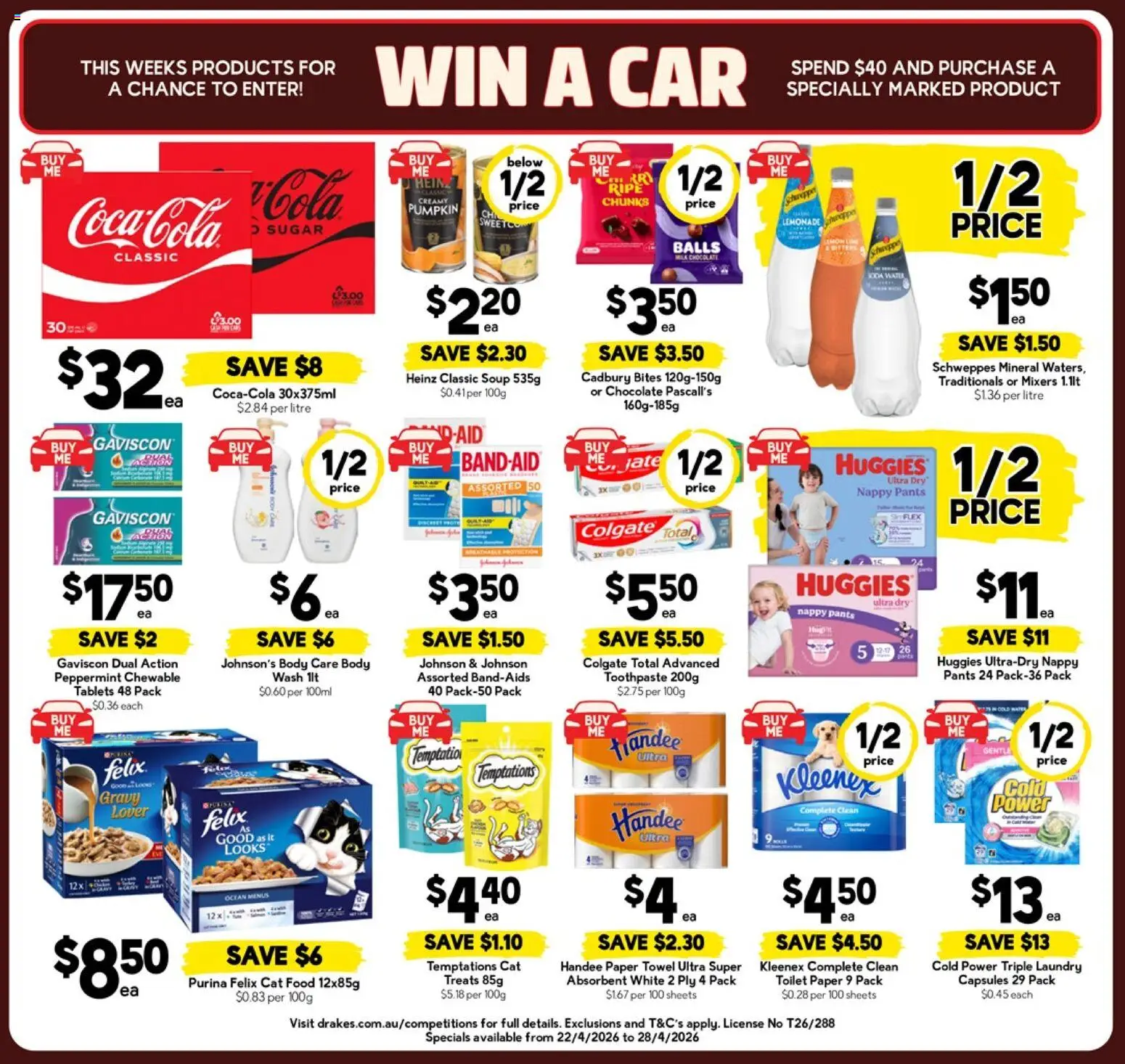 Drakes catalogue - valid from 22.04.2026 | Page: 3 | Products: Toilet, Milk, Toilet paper, Pumpkin