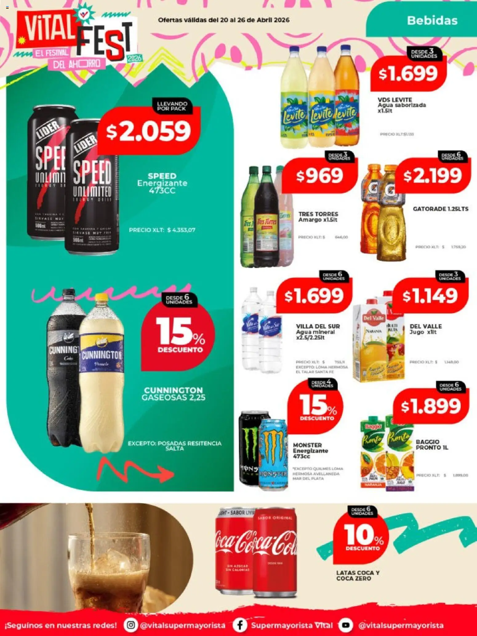 Vital - Ofertas │ válido desde el 20.04.2026 | Página: 24 | Productos: Agua, Jugo, Agua saborizada