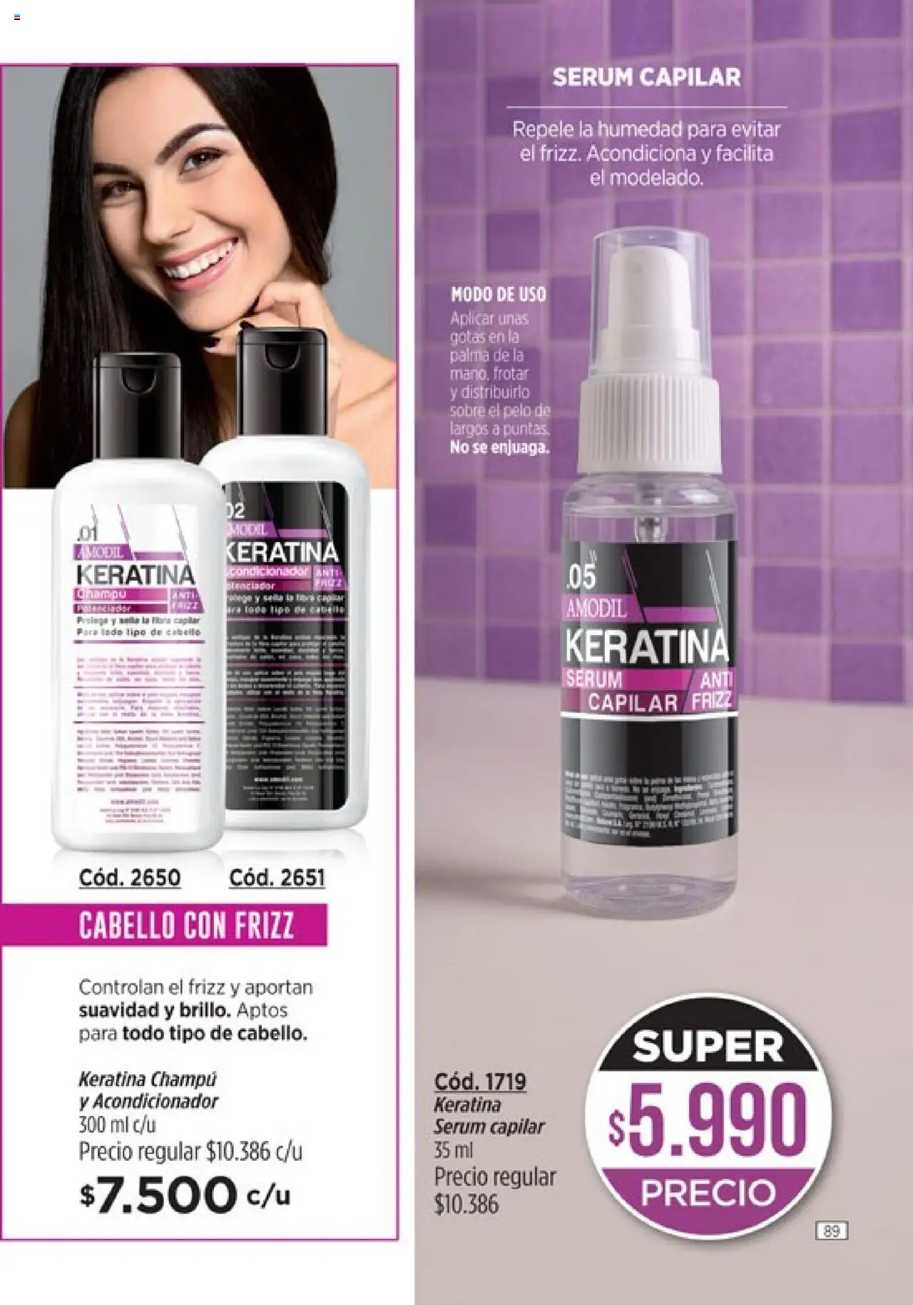 Catálogo Amodil Campaña 11 │ válido desde el 13.06.2025 | Página: 89 | Productos: Sobre, Serum, Champú, Acondicionador