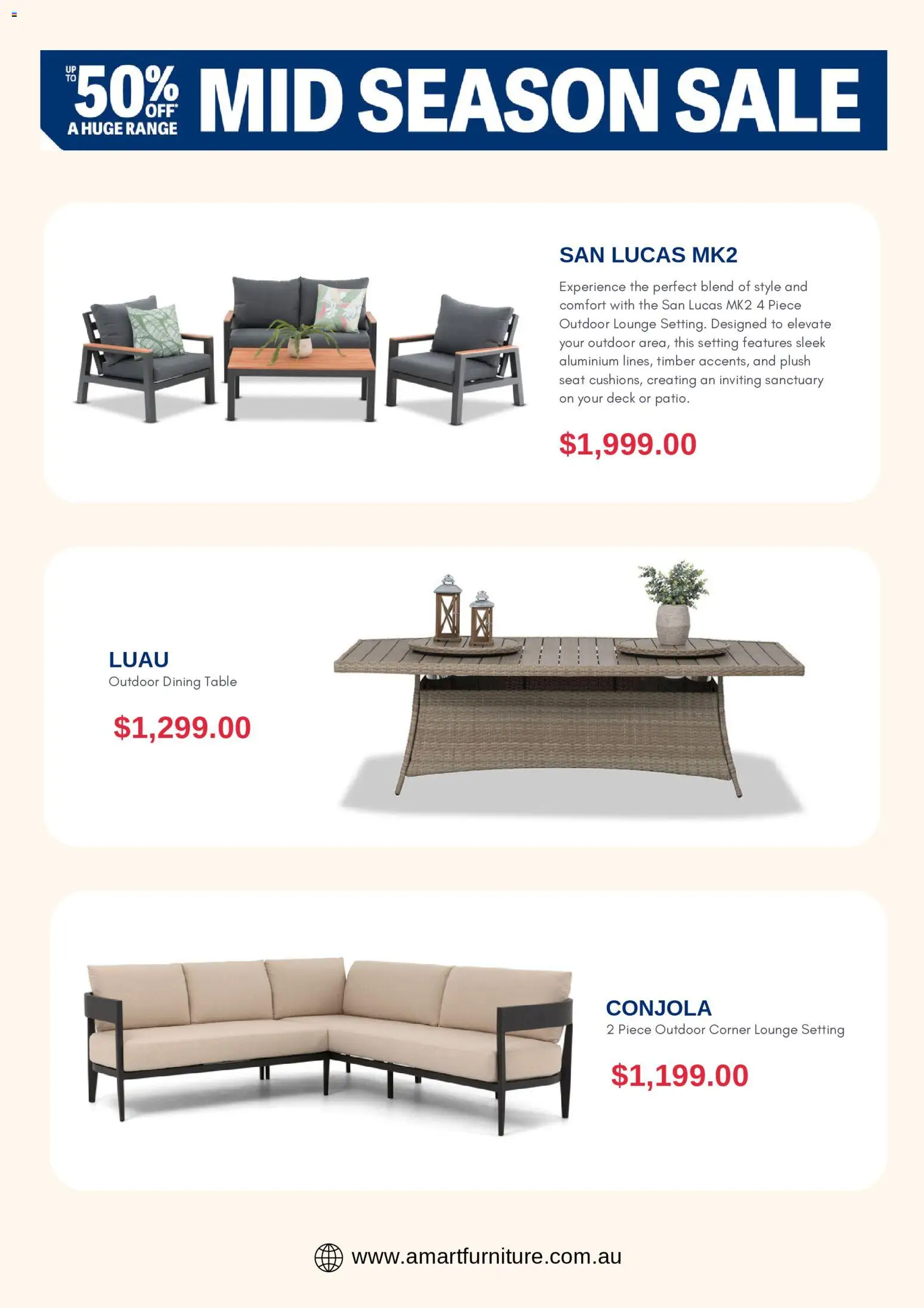 Amart Furniture catalogue - valid from 20.03.2026 | Page: 4 | Products: Table