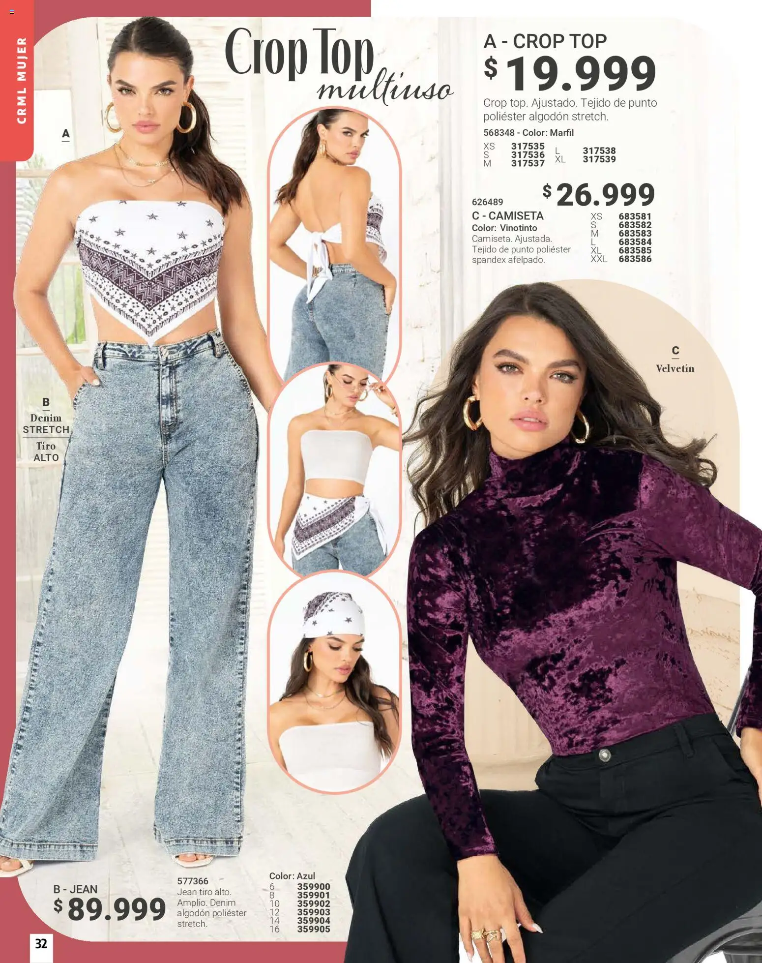 Carmel revista - valida desde el 01.01.2026 | Página: 32 | Productos: Algodón, Jean, Camiseta, Top