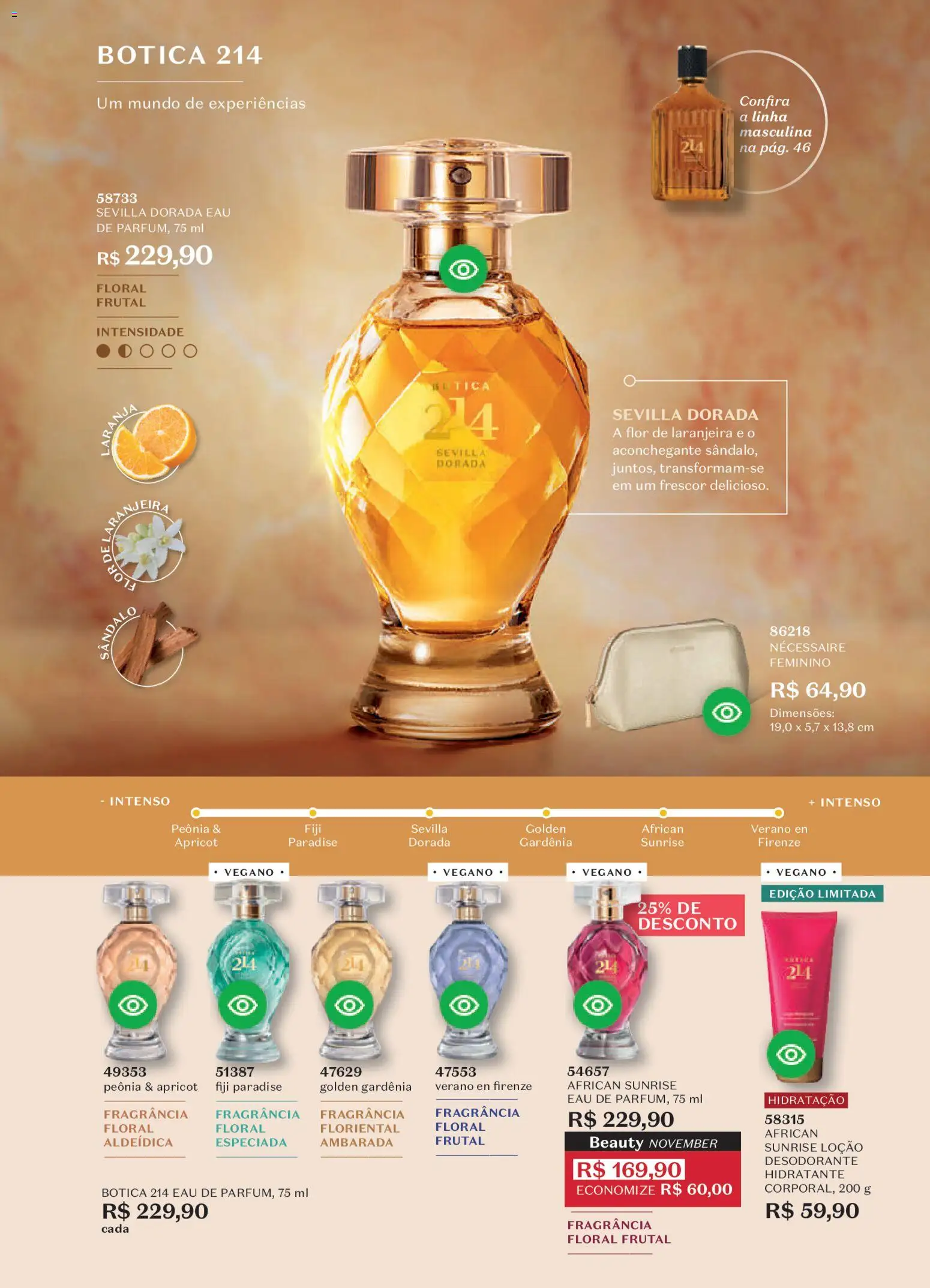 O Boticário Folheto - válido de 03.11.2025 | Página: 69 | Produtos: Fragrância, Desodorante, Necessaire