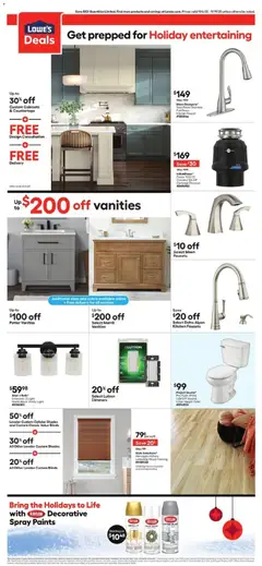Preview of Lowe's weekly ads valid from 06.11.2025 | Page: 12 | Products: Kitchen Faucet