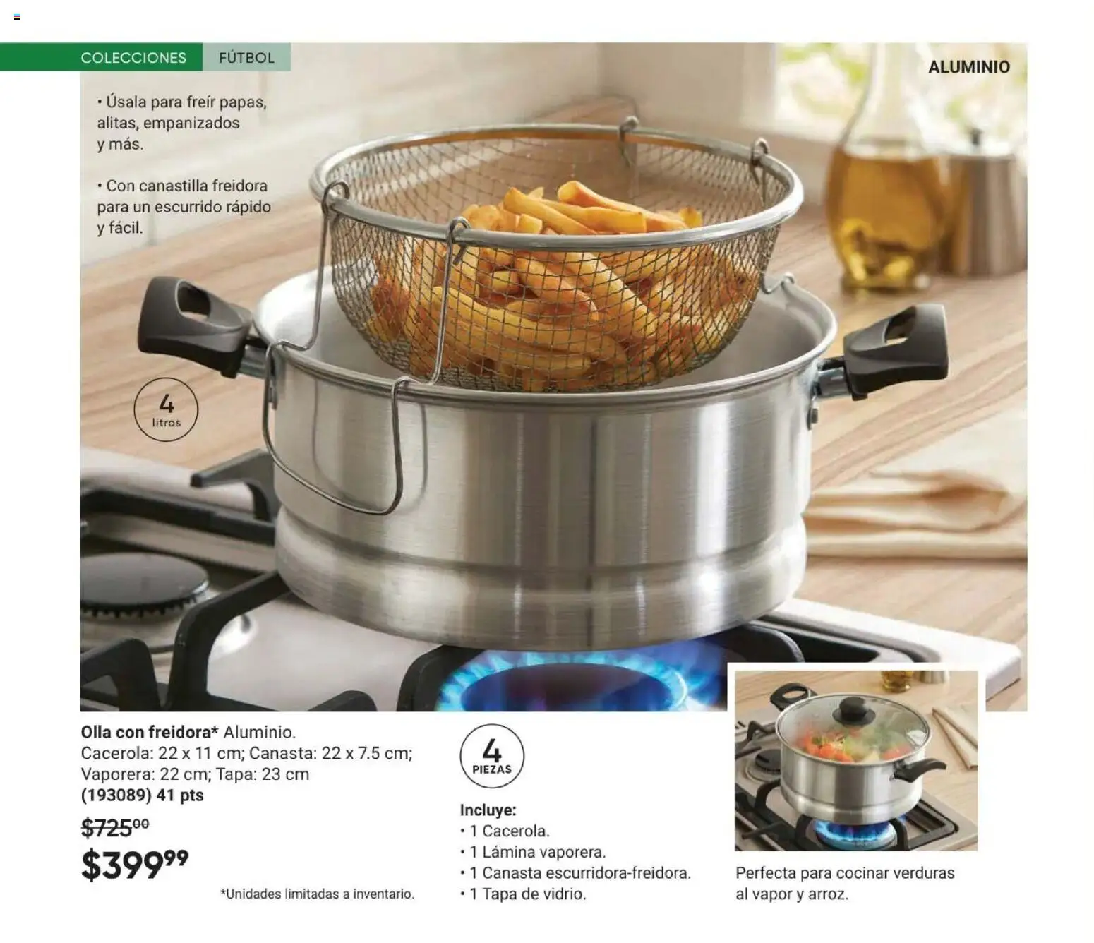 Nuevas ofertas de AVON válidas en toda la República Mexicana desde el 08.05.2026. ¡Encuentra las mejores ofertas en AVON Casa & Estilo 8 2026! | Página: 18 | Productos: Cacerola, Vaporera, Freidora, Olla