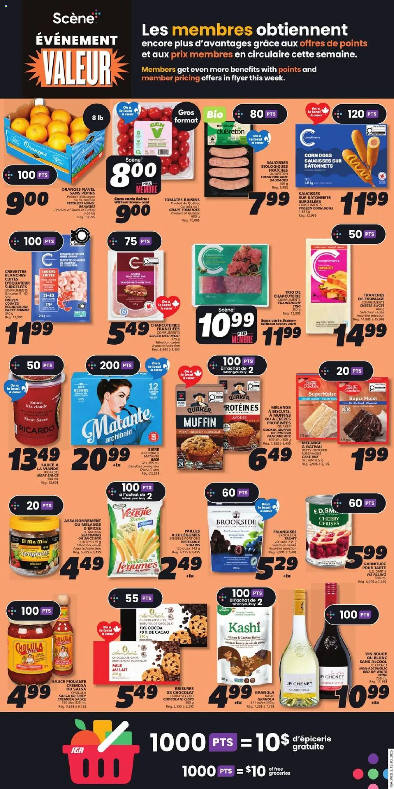 IGA flyer valid from 19.03.2026 | Page: 13 | Products: Turkey, Milk, Wine, Beer