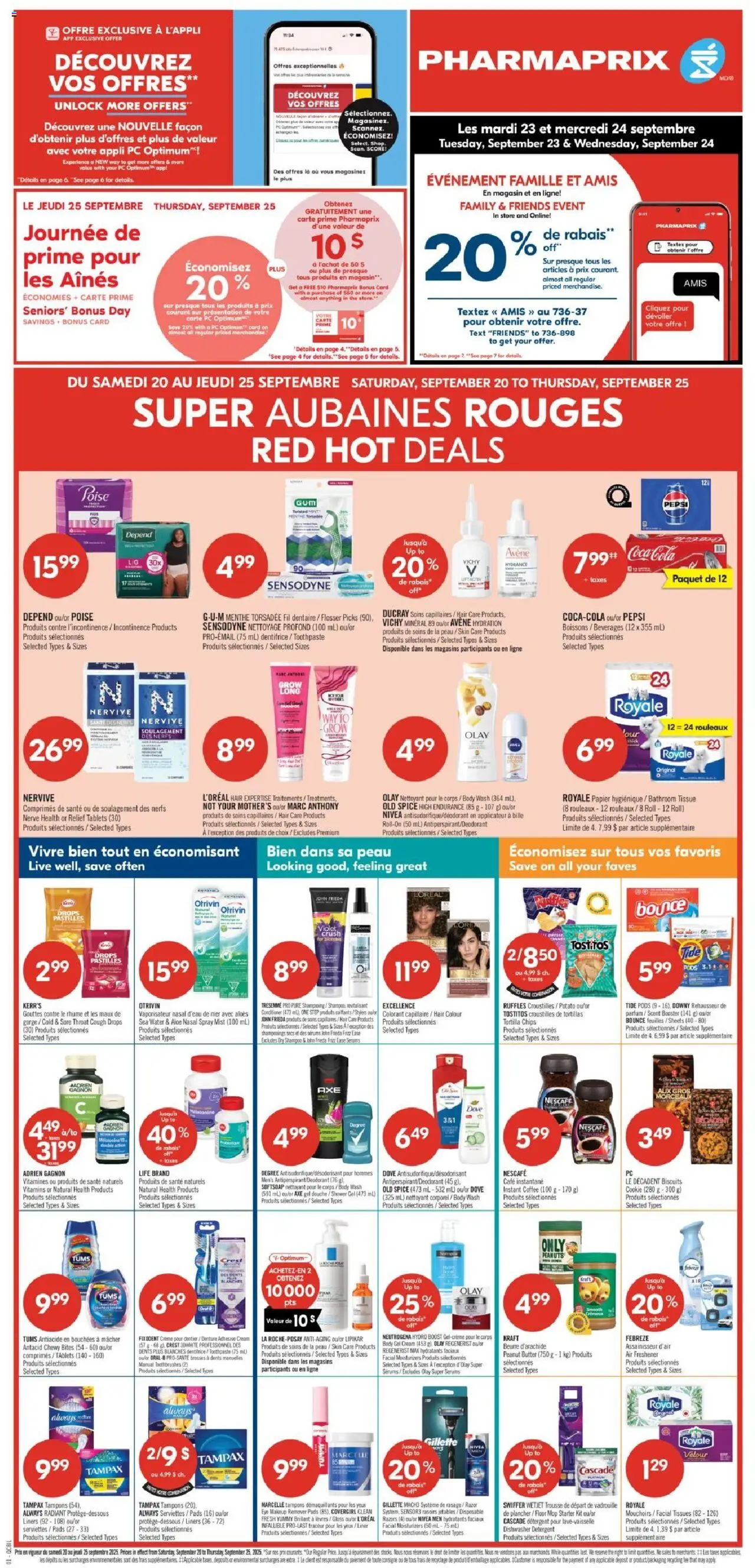 Pharmaprix flyer valid from 20.09.2025 | Page: 3 | Products: Cream, Body wash, Detergent, Butter