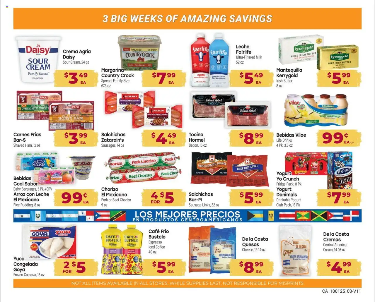 Cardenas Monthly Ad - valid from 02.10.2025 | Page: 3 | Products: Milk, Butter, Coffee, Ham