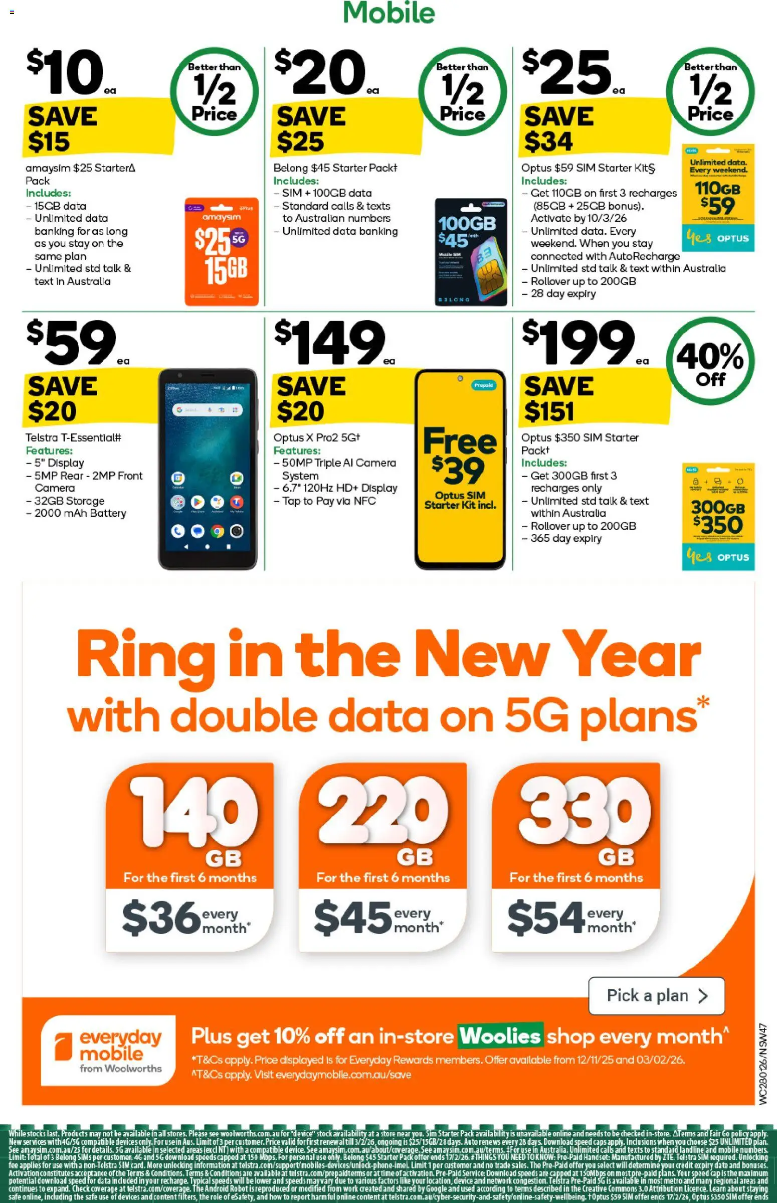 Woolworths catalogue - valid from 28.01.2026 | Page: 47 | Products: Battery, Tap, Date, Camera