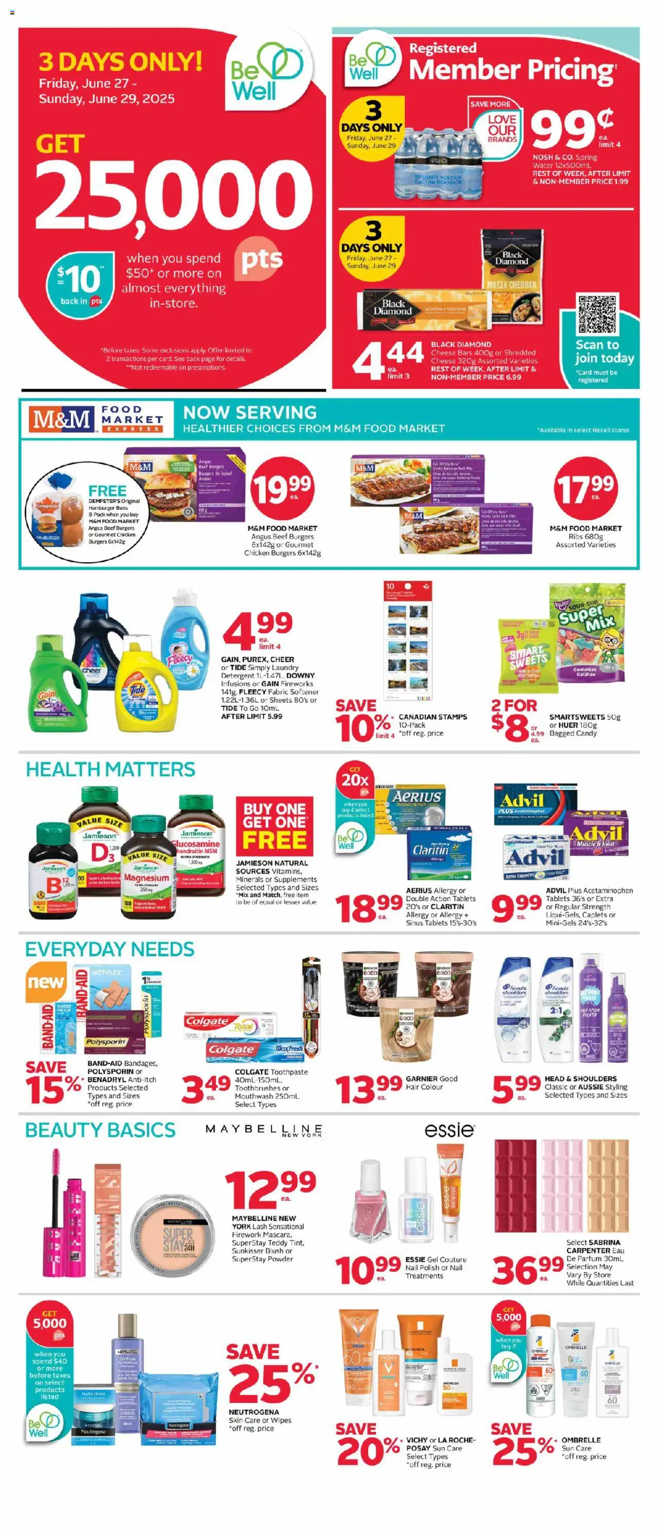 Rexall flyer valid from 27.06.2025 | Page: 2 | Products: Nail polish, Mouthwash, Detergent, Cheese