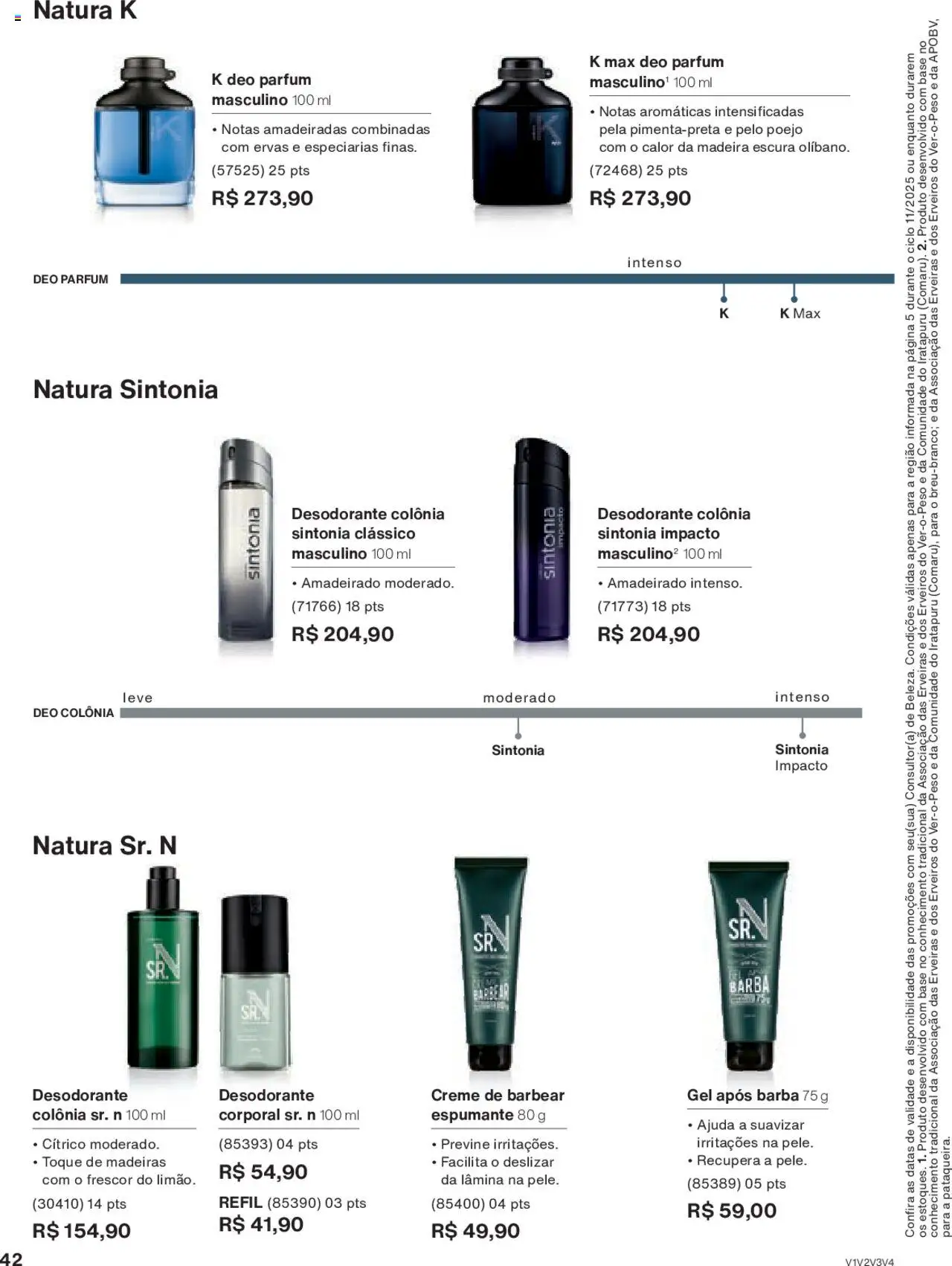 Natura Folheto - válido de 15.06.2025 | Página: 42 | Produtos: Madeiras, Desodorante, Base, Creme