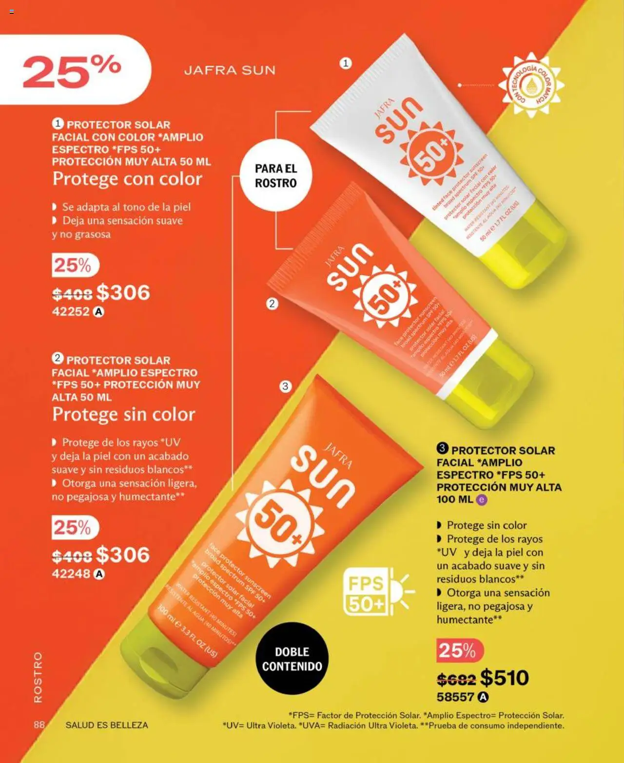 Nuevas ofertas de JAFRA válidas en toda la República Mexicana desde el 01.06.2025. ¡Encuentra las mejores ofertas en JAFRA catálogo! | Página: 88 | Productos: Agua, Uva, Protector solar