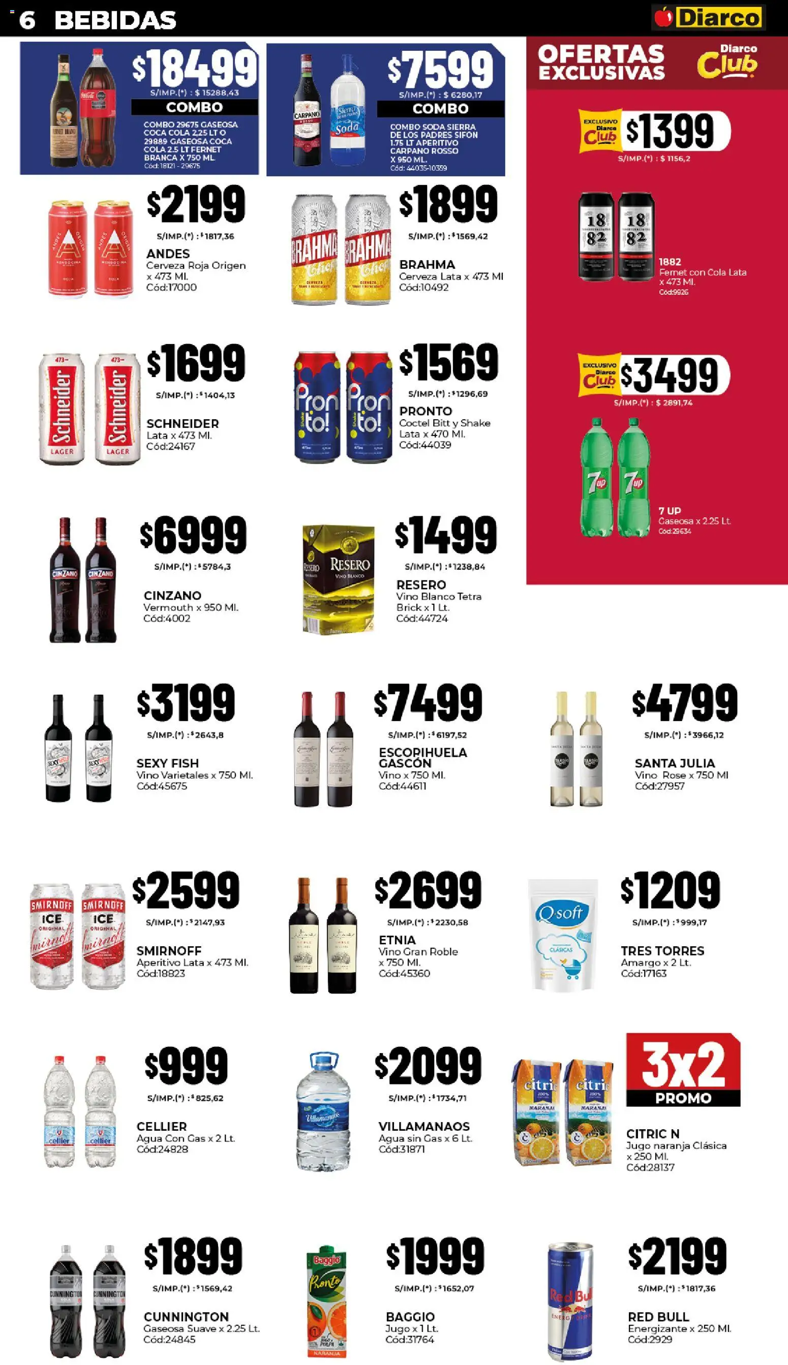 Diarco ofertas │ válido desde el 20.04.2026 | Página: 6 | Productos: Cuna, Soda, Cerveza, Sierra